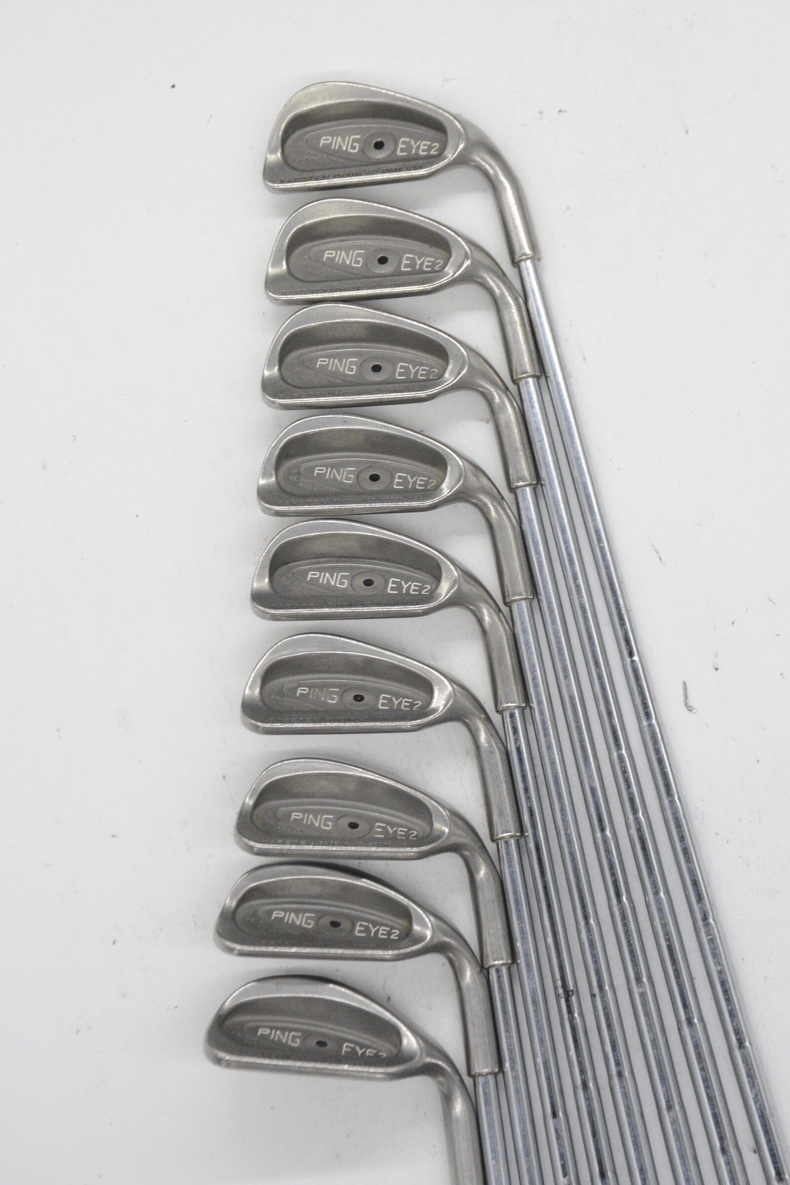 Ping Eye 2 3-PW, SW Iron Set S Flex Std Length Golf Clubs GolfRoots 