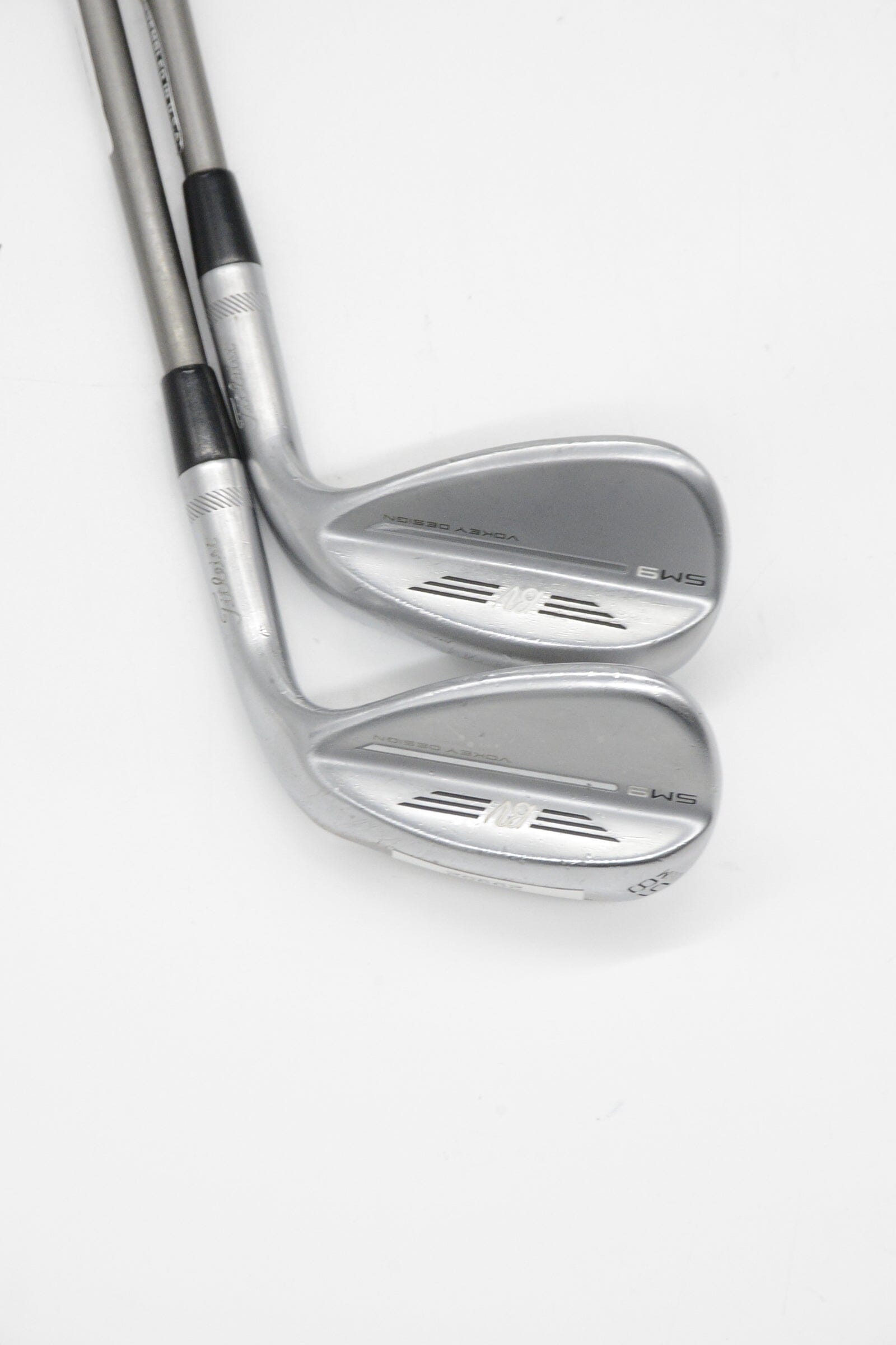 Titleist Vokey SM9 Brushed Steel 54 & 58 Degree Wedge Set S Flex Golf Clubs GolfRoots 
