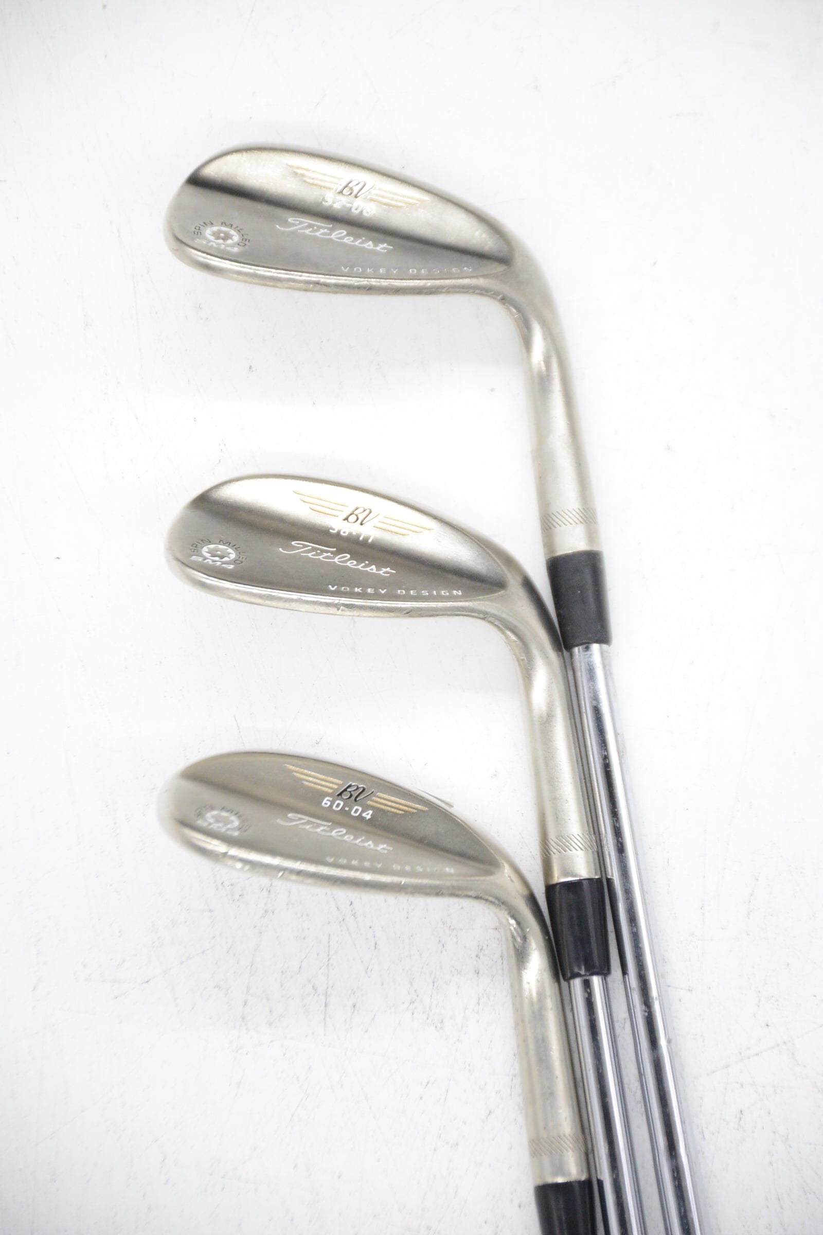 Titleist Vokey SM4 Oil Can 52, 56, 60 Degree Wedge Set S Flex Golf Clubs GolfRoots 