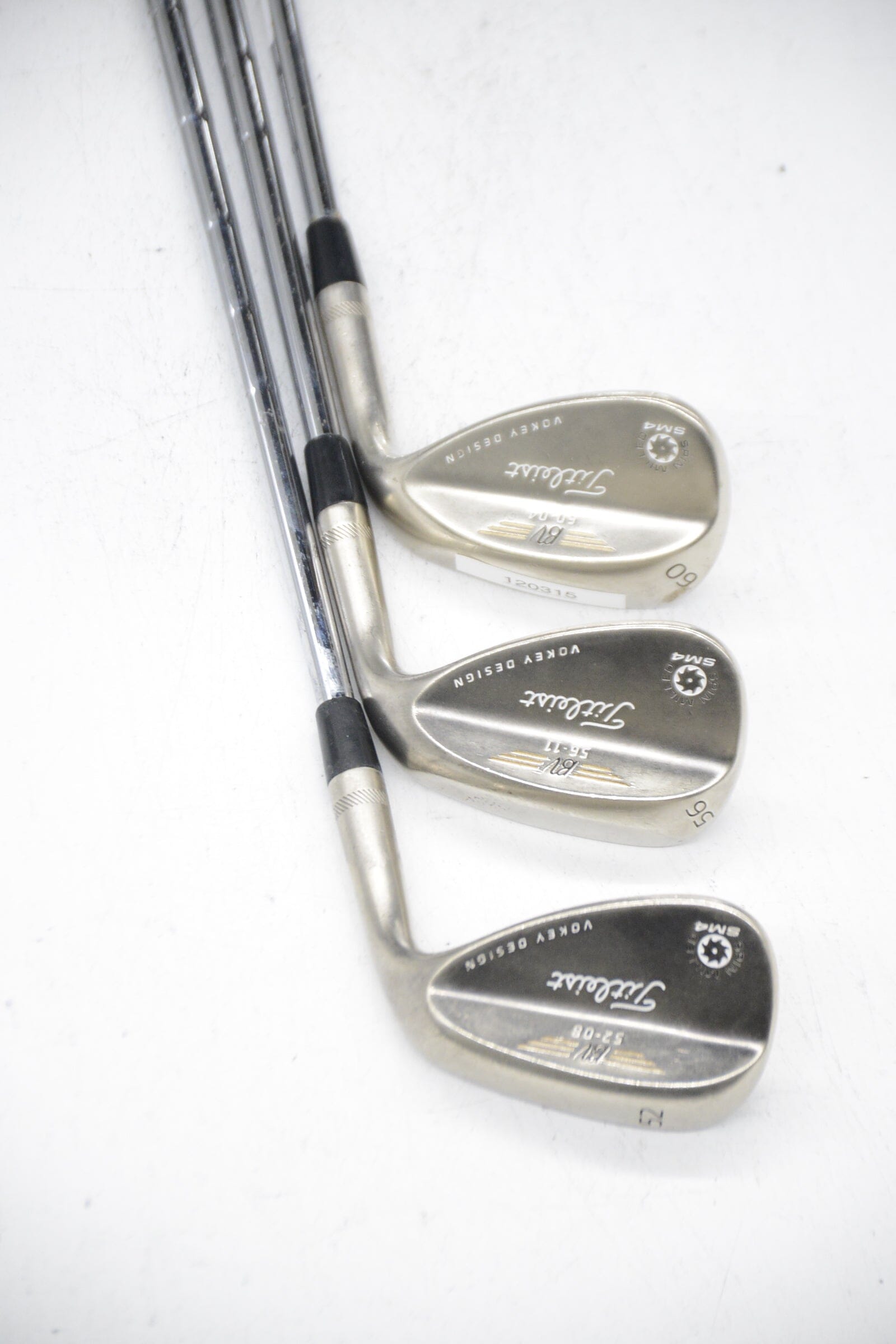 Titleist Vokey SM4 Oil Can 52, 56, 60 Degree Wedge Set S Flex Golf Clubs GolfRoots 