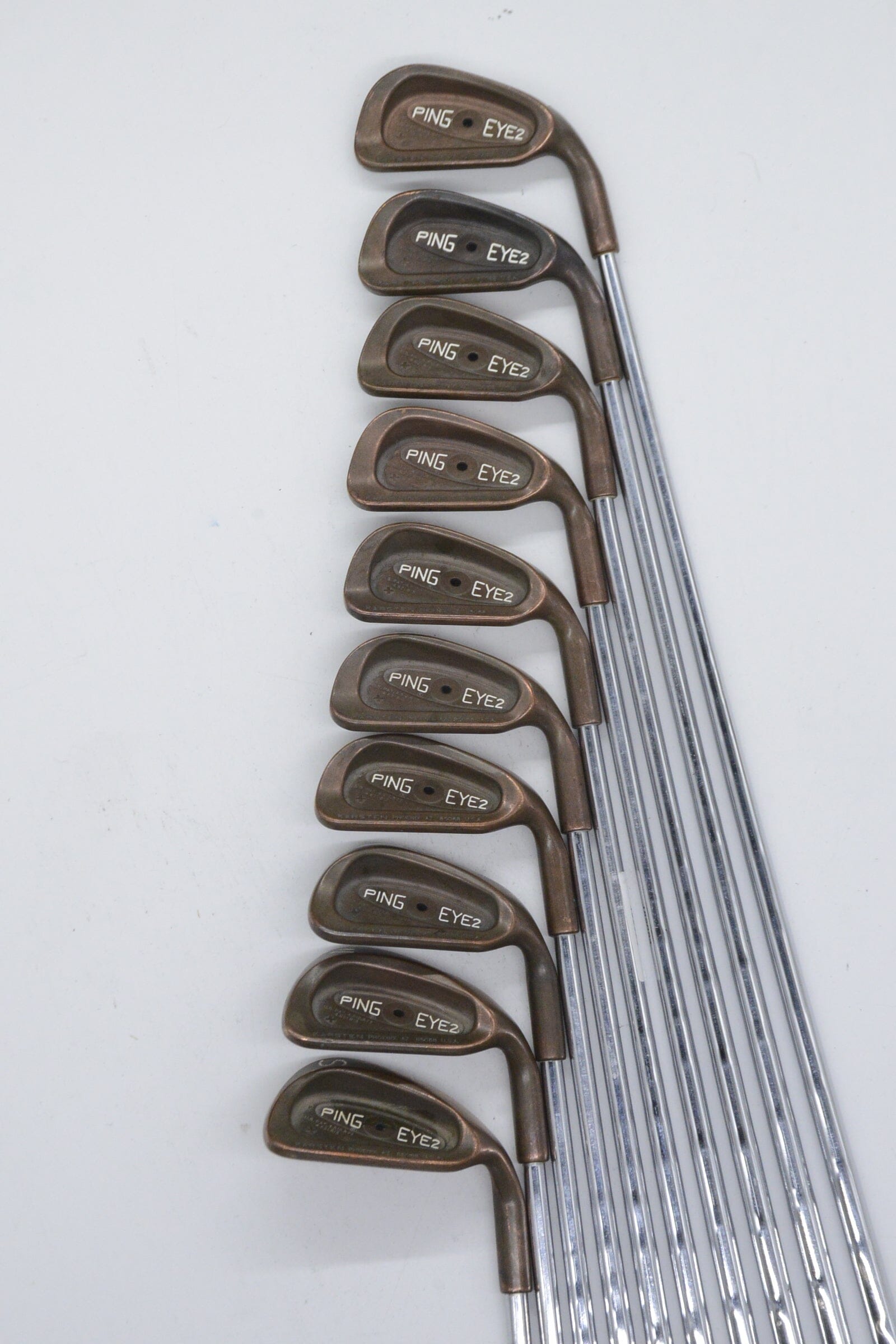 Ping Eye 2 + Beryllium Copper 2-PW, SW Iron Set S Flex Std Length Golf Clubs GolfRoots 