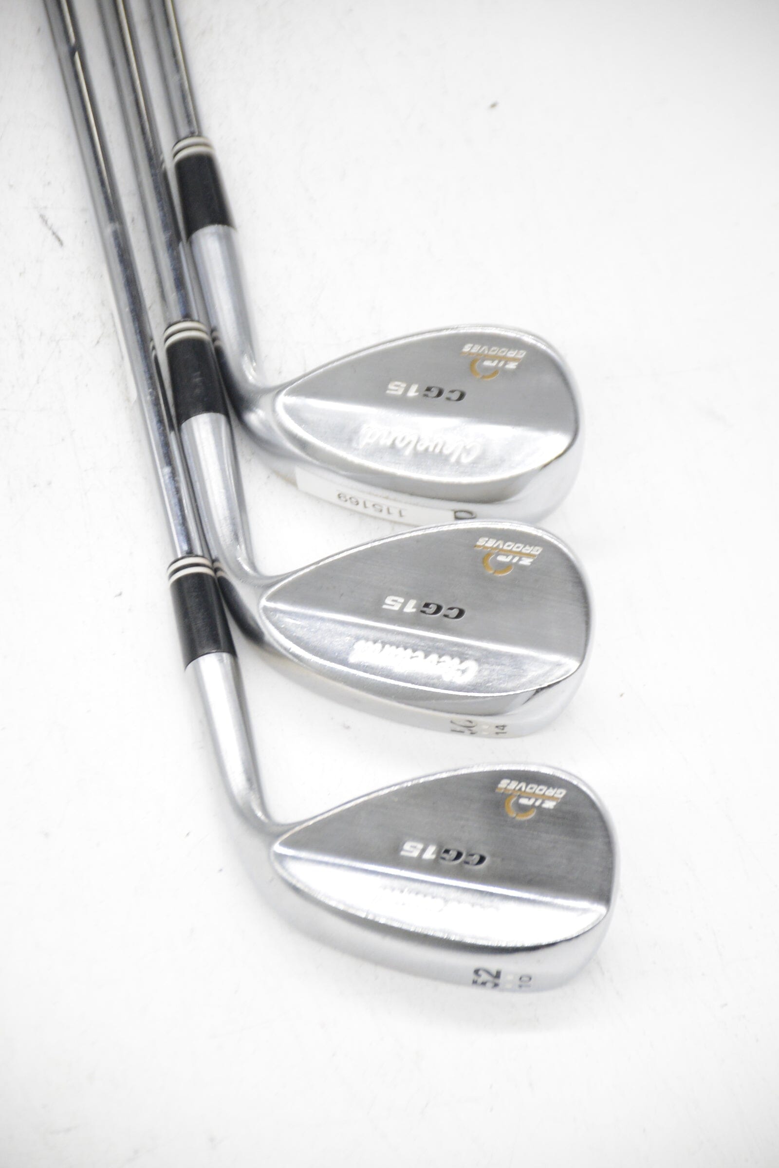 Cleveland CG15 Chrome 52, 56, 60 Degree Wedge Set Wedge Flex Golf Clubs GolfRoots 