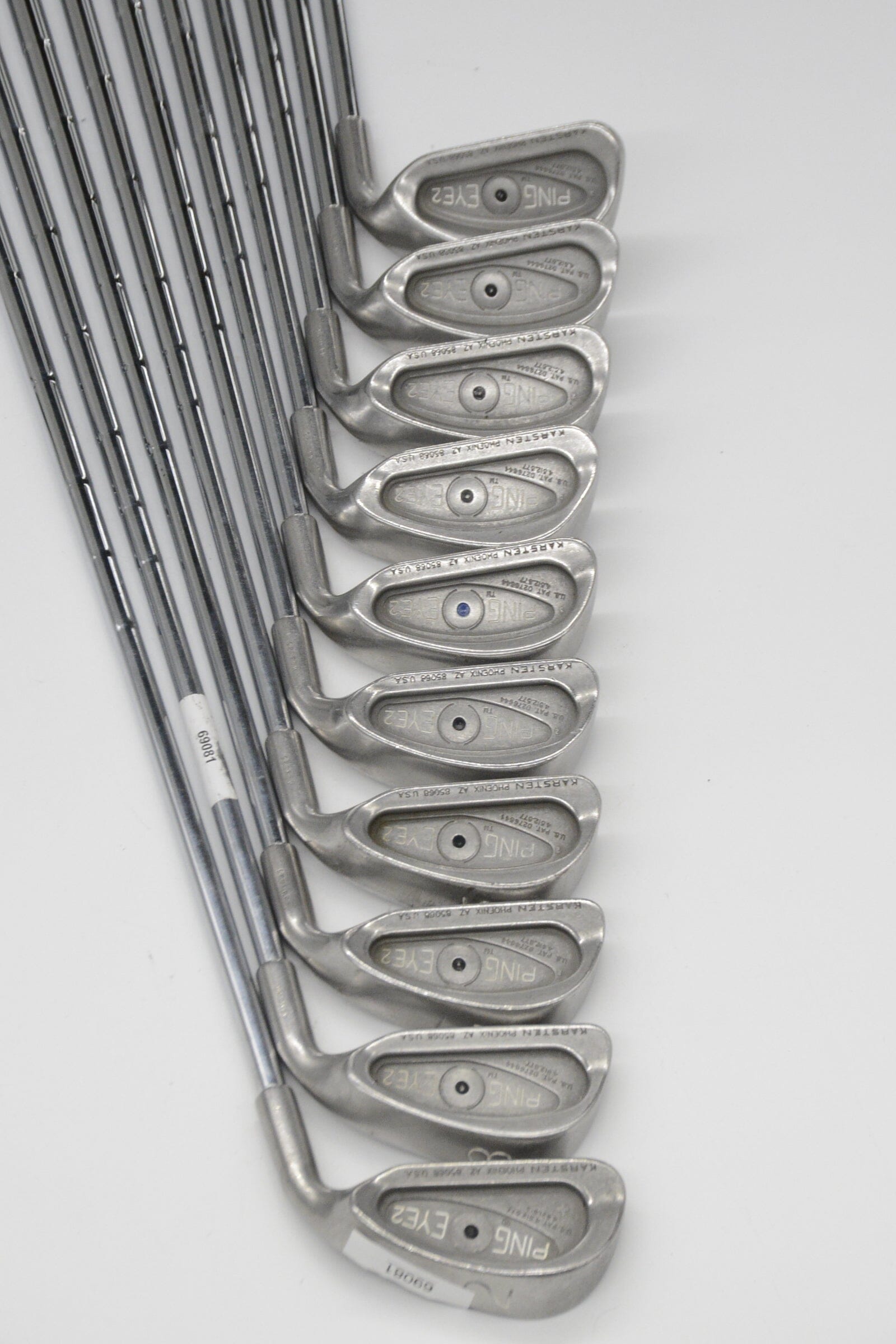 Ping Eye 2 2-PW, SW Iron Set S Flex +0.25" Golf Clubs GolfRoots 