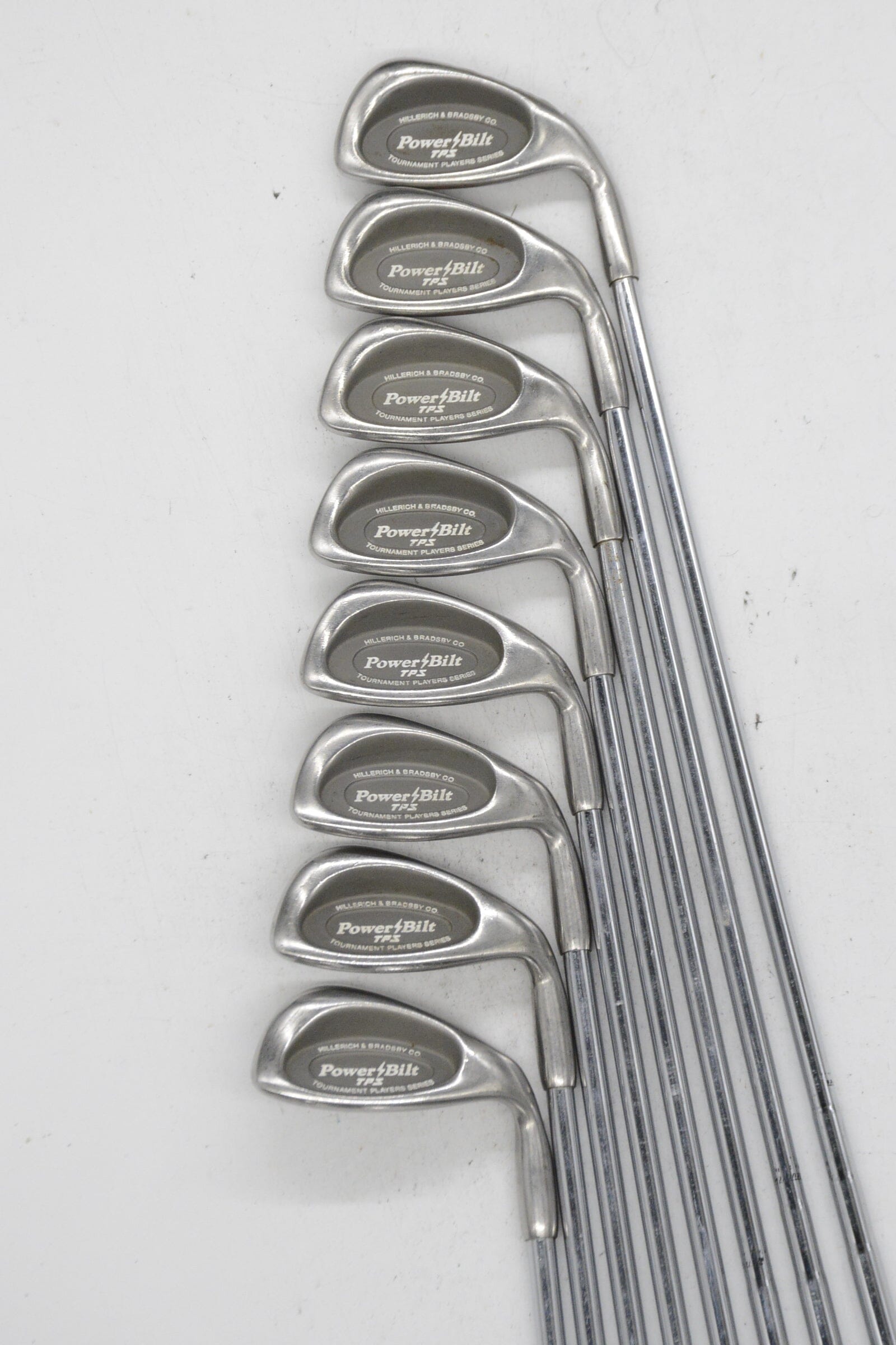 PowerBilt TPS 2-9 Iron Set S Flex Std Length Golf Clubs GolfRoots 
