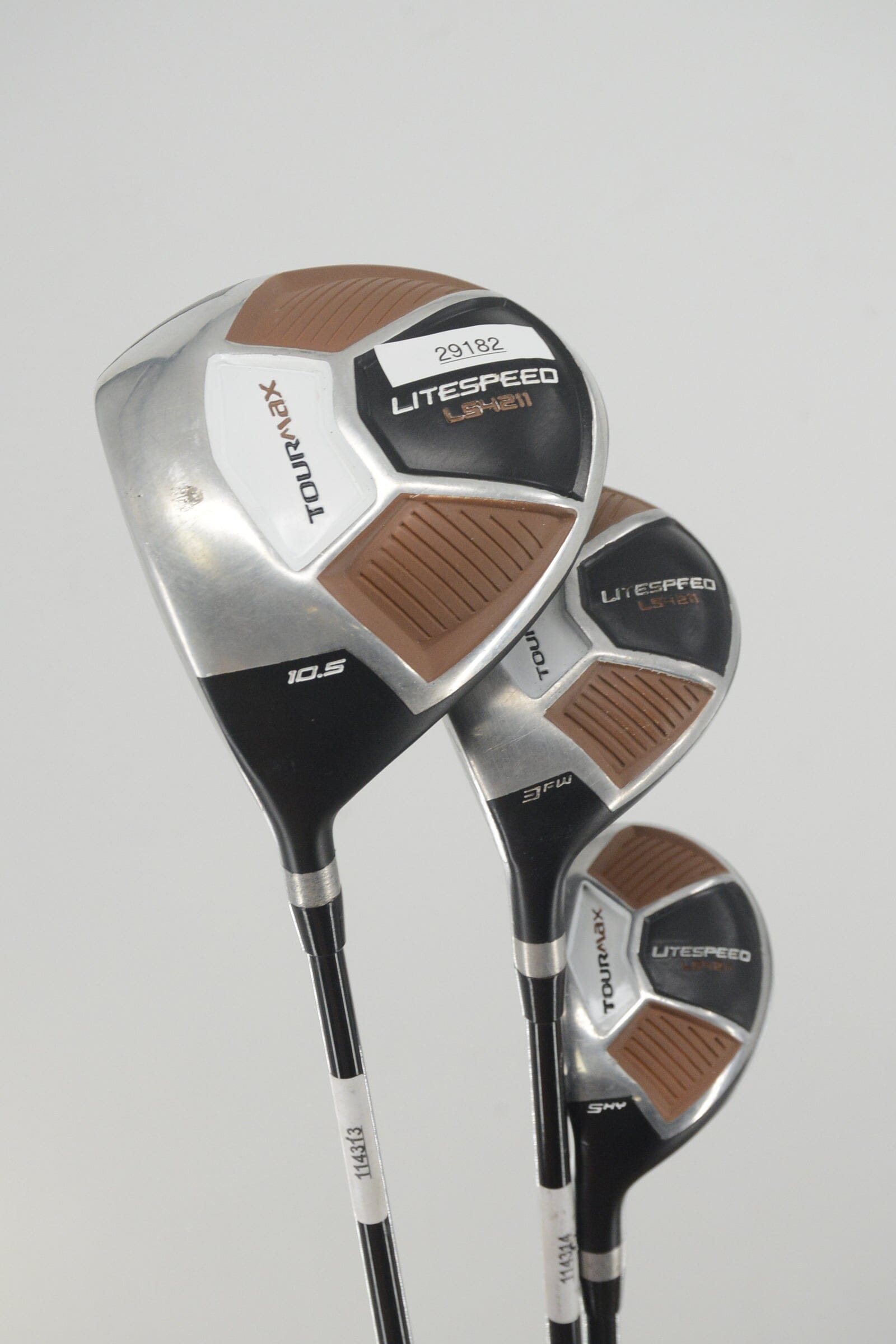 Lefty TourMax Litespeed LS4211 D, 3W, 5H Wood Set Uniflex Golf Clubs GolfRoots 