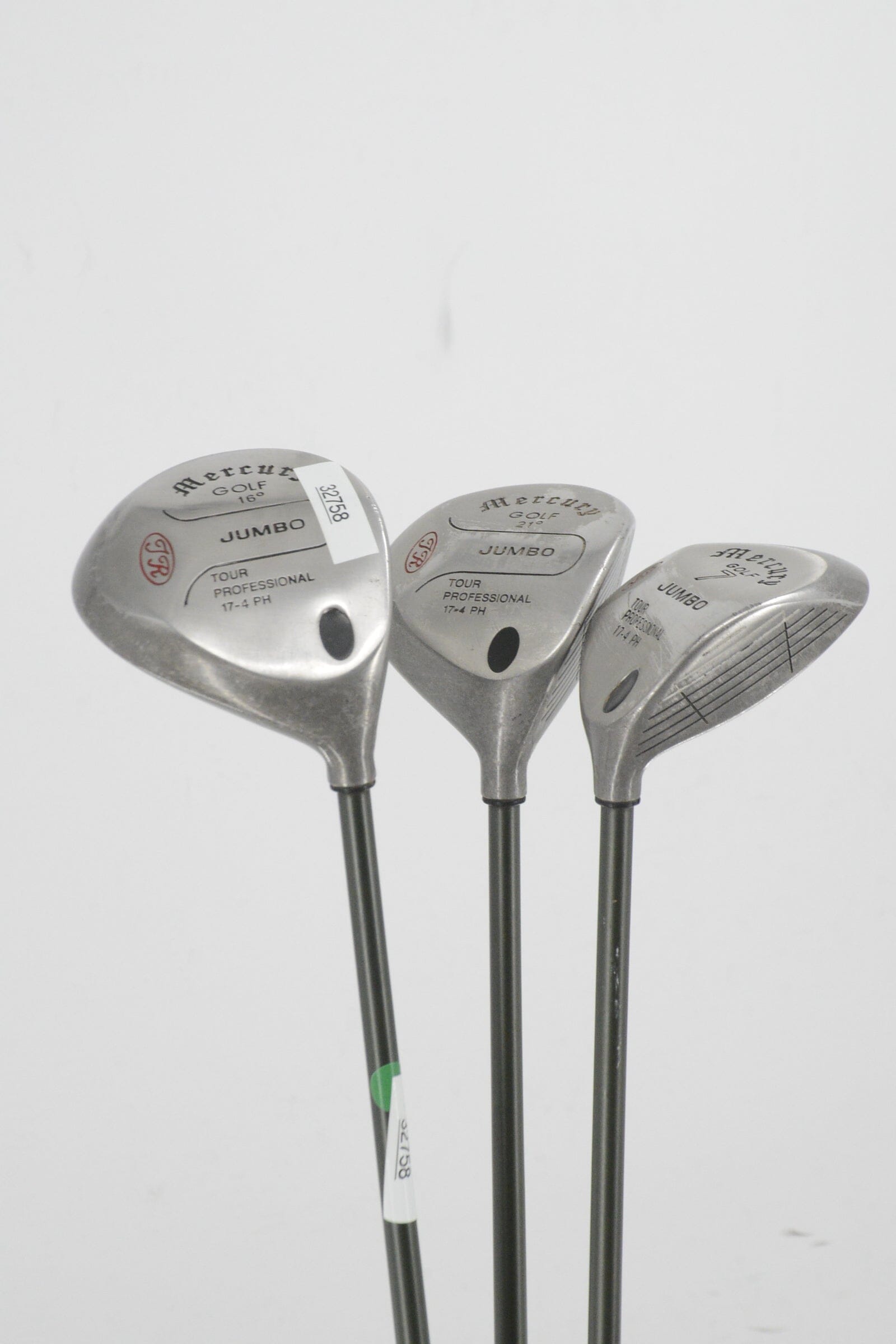 Mercury Tour Professional 3W, 5W, 7W Wood Set S Flex Golf Clubs GolfRoots 