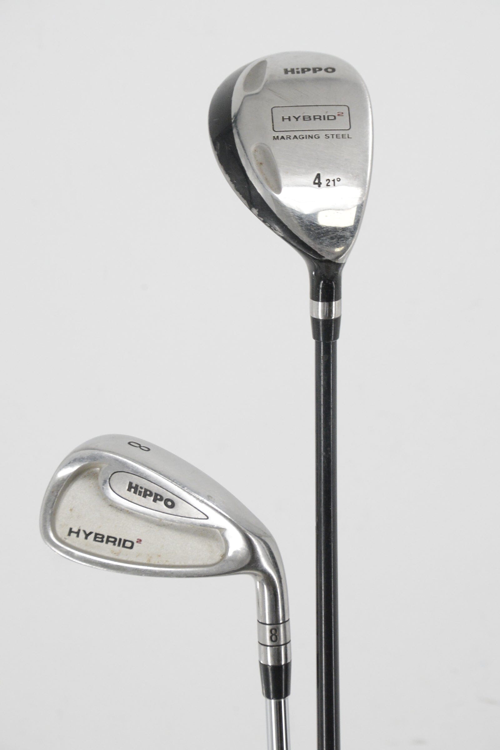 Hippo Hybrid 2 3H-4H, 5-PW Iron Set S Flex Std Length Golf Clubs GolfRoots 