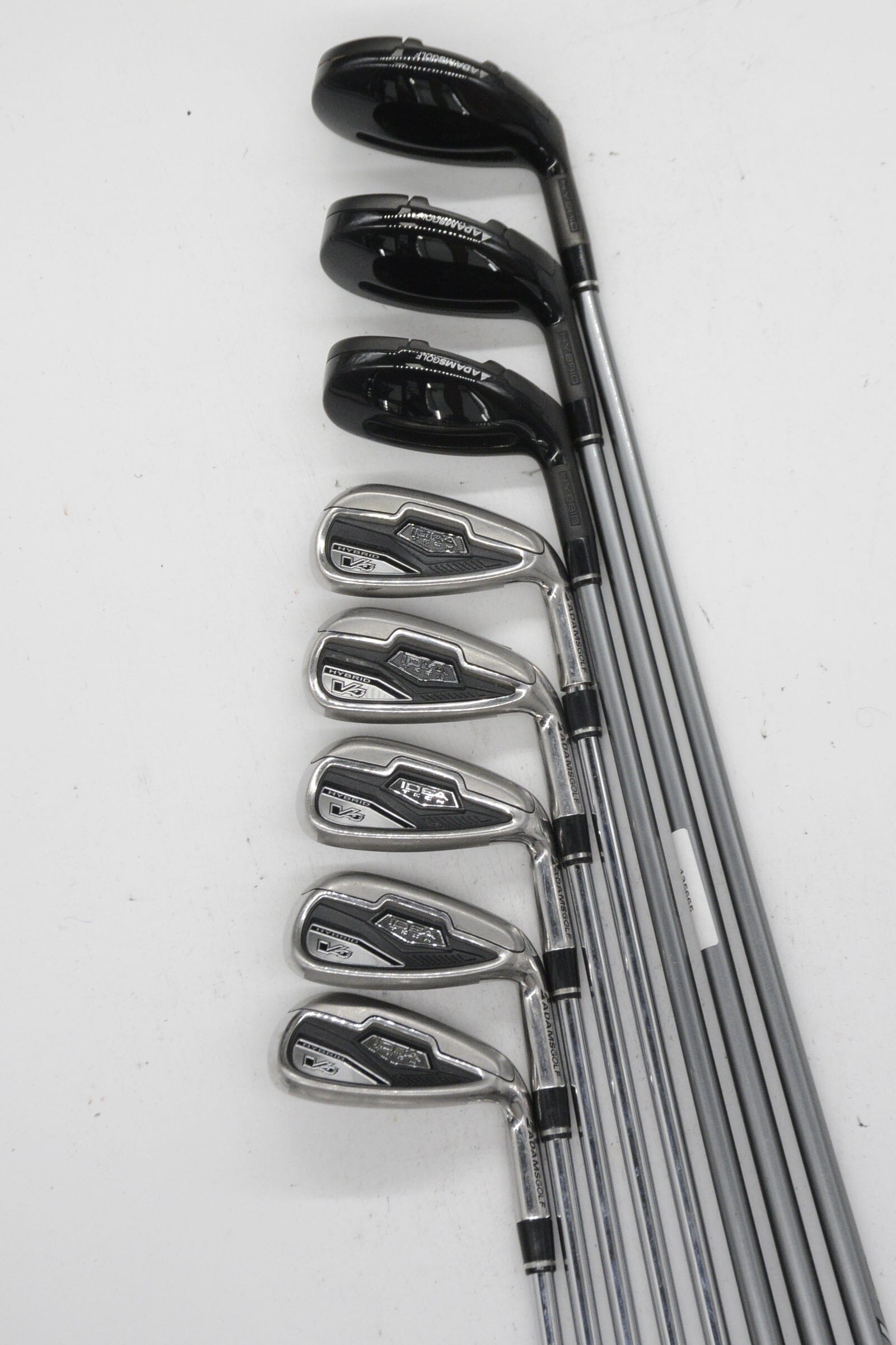 Adams Idea Tech V4 Hybrid 4H-6H, 7-GW Iron Set S Flex +0.75" Golf Clubs GolfRoots 