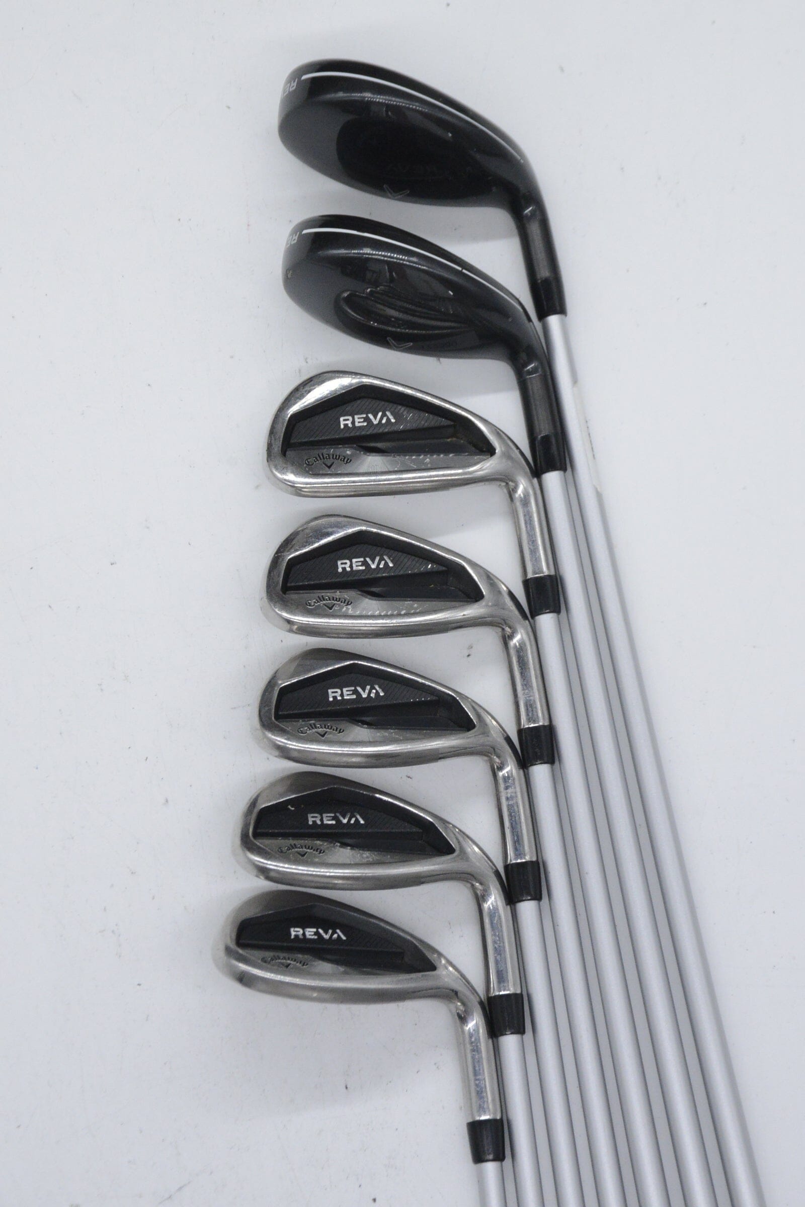 Women's Callaway Big Bertha Reva Combo 5H-6H, 7-PW, SW Iron Set W Flex Std Length Golf Clubs GolfRoots 