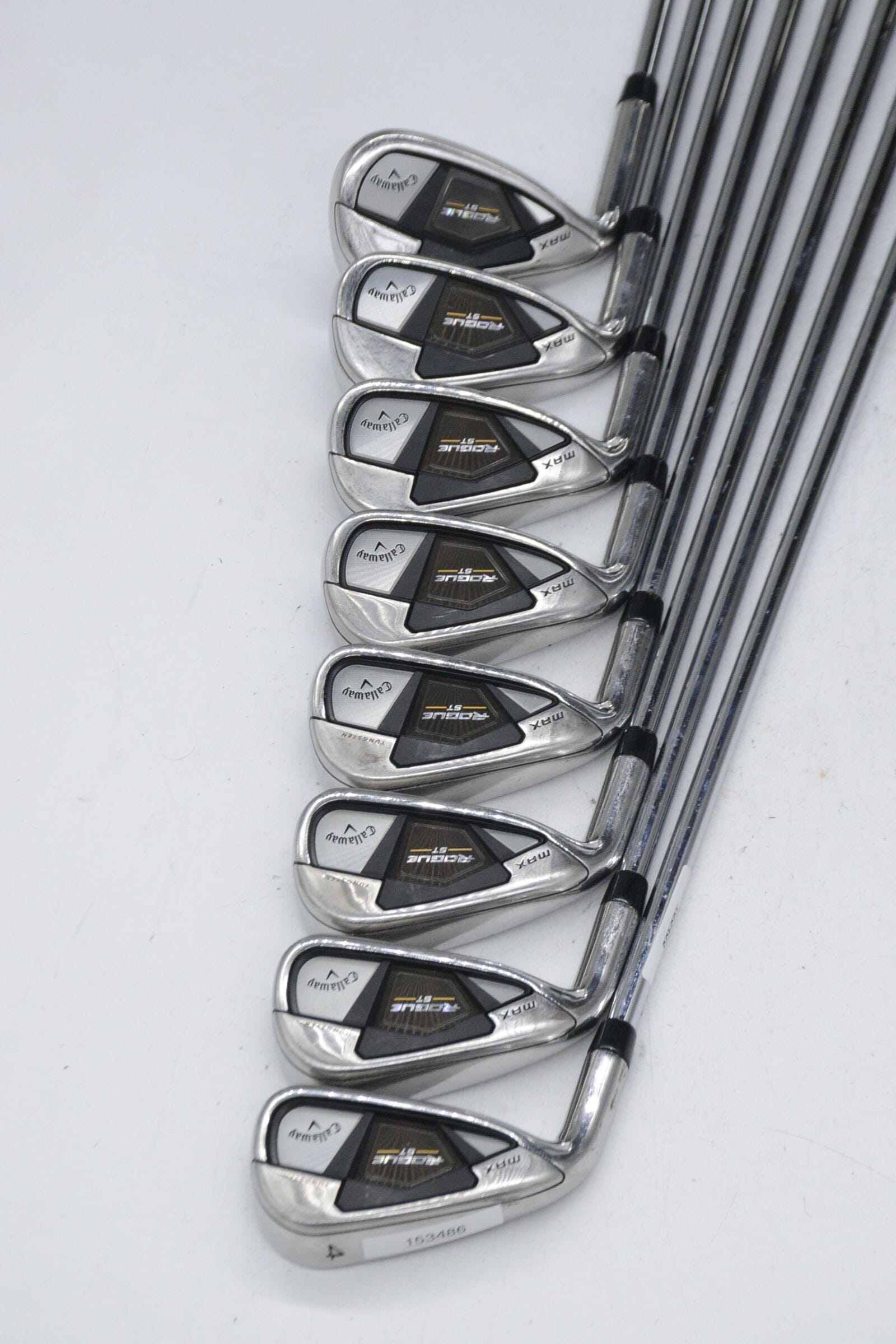 Lefty Callaway Rogue ST Max 4-PW, SW Iron Set R Flex -0.25" Golf Clubs GolfRoots 