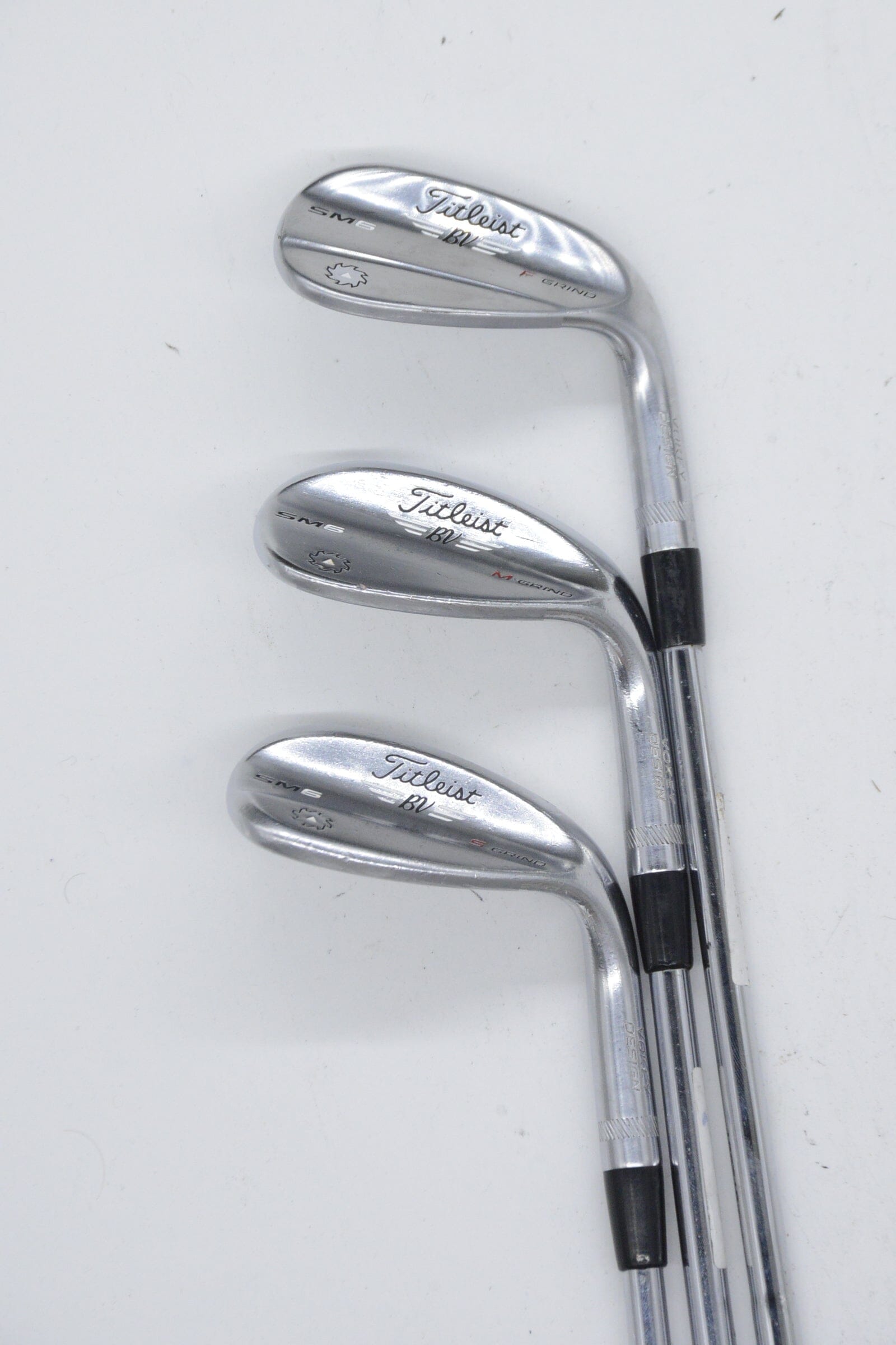 Titleist Vokey SM6 Tour Chrome 50, 56, 60 Degree Wedge Set Wedge Flex Golf Clubs GolfRoots 