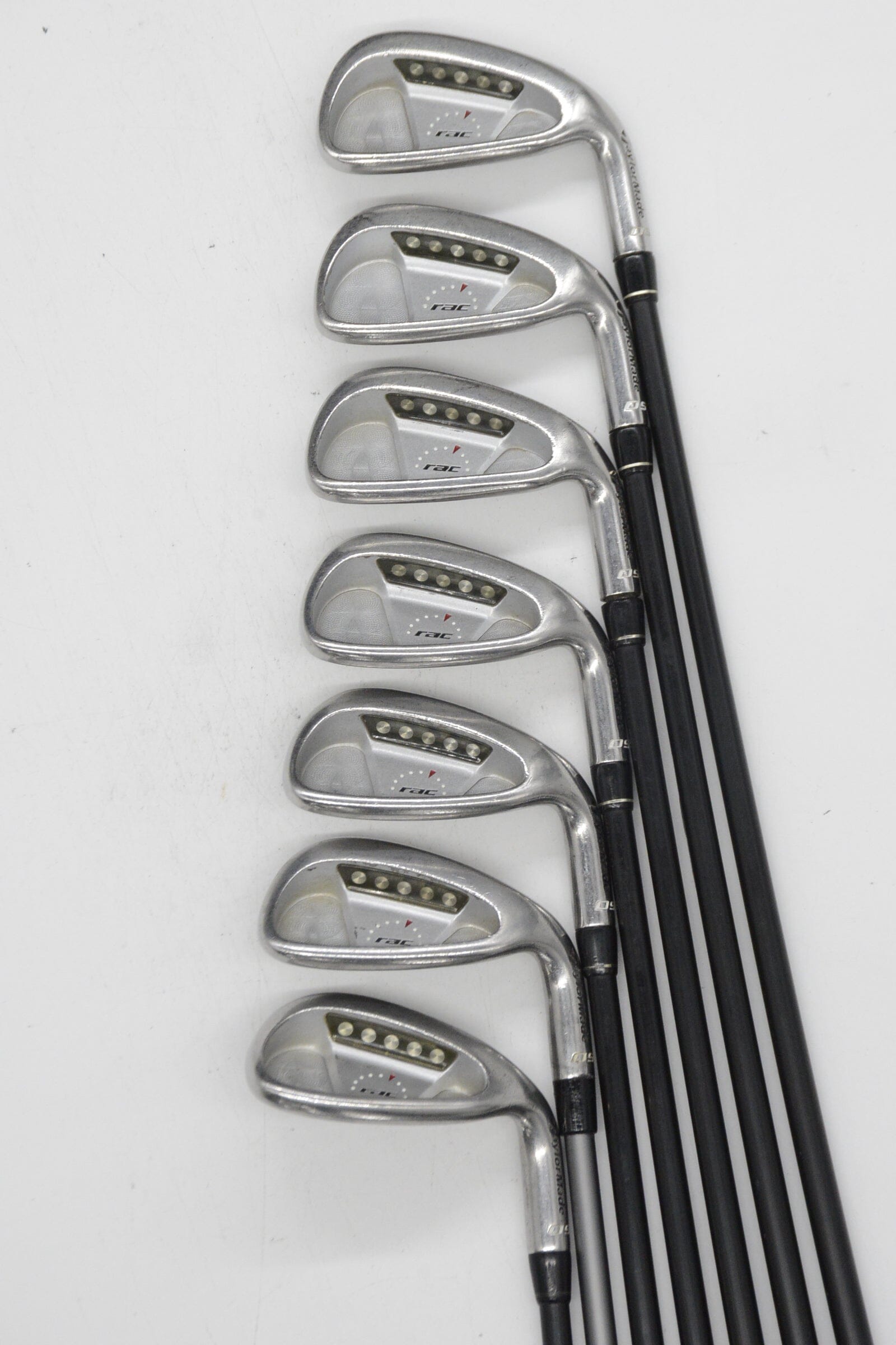TaylorMade Rac OS 5-PW, SW Iron Set R Flex +1.25" Golf Clubs GolfRoots 
