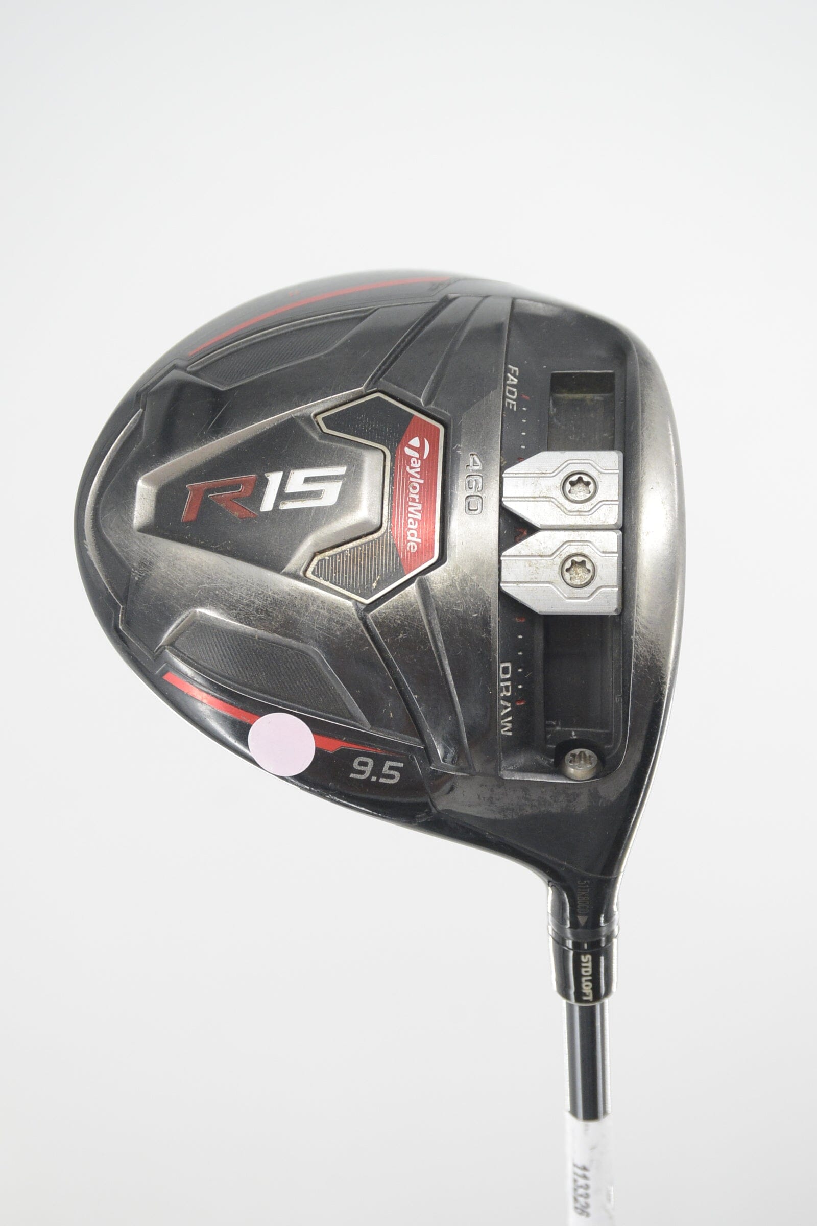 *Dented* TaylorMade R15 Black 9.5 Degree Driver S Flex 45.25" Golf Clubs GolfRoots 