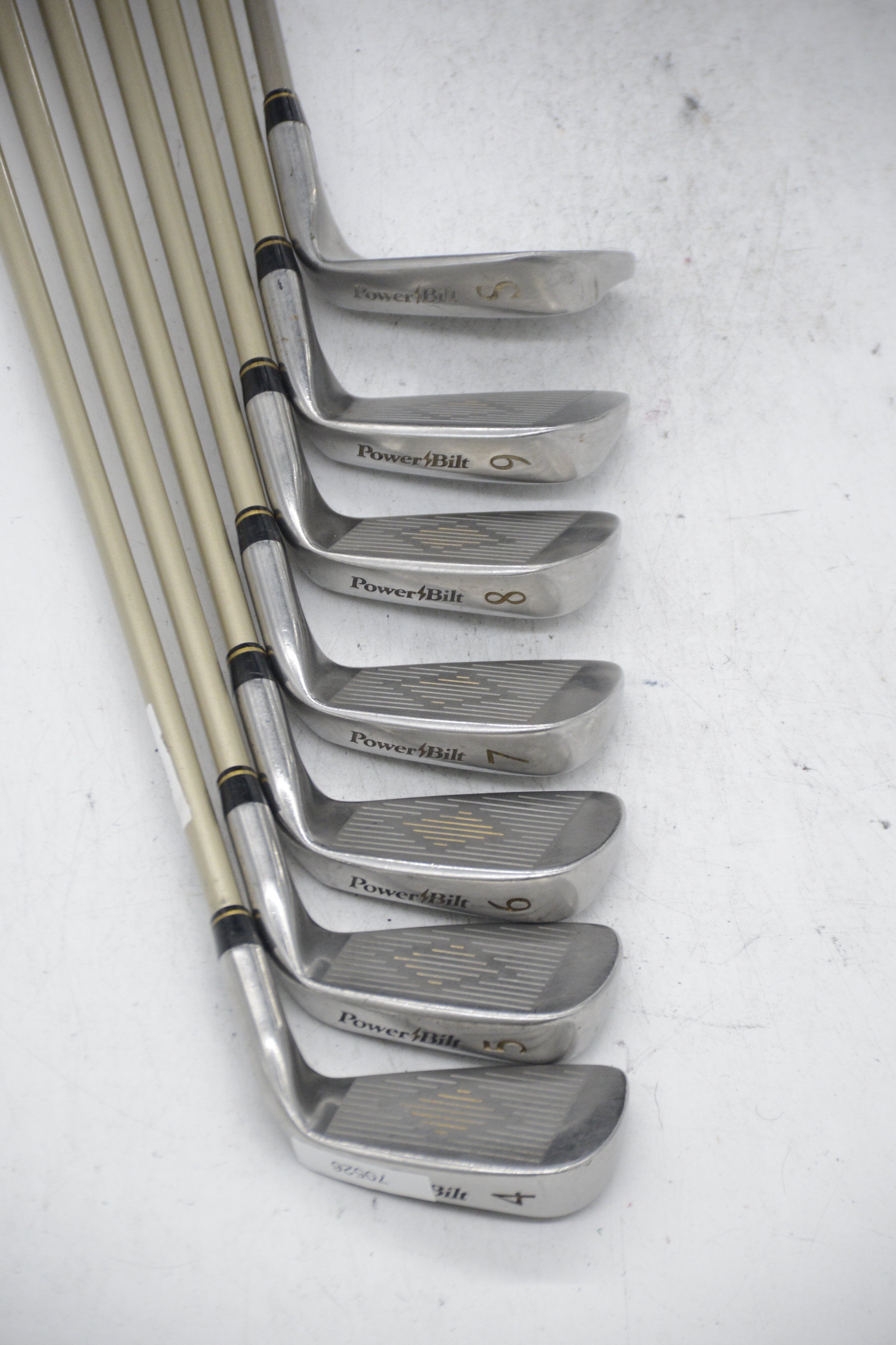 Women's Lefty PowerBilt Grand Slam 4-9, SW Iron Set W Flex -0.75" Golf Clubs GolfRoots 