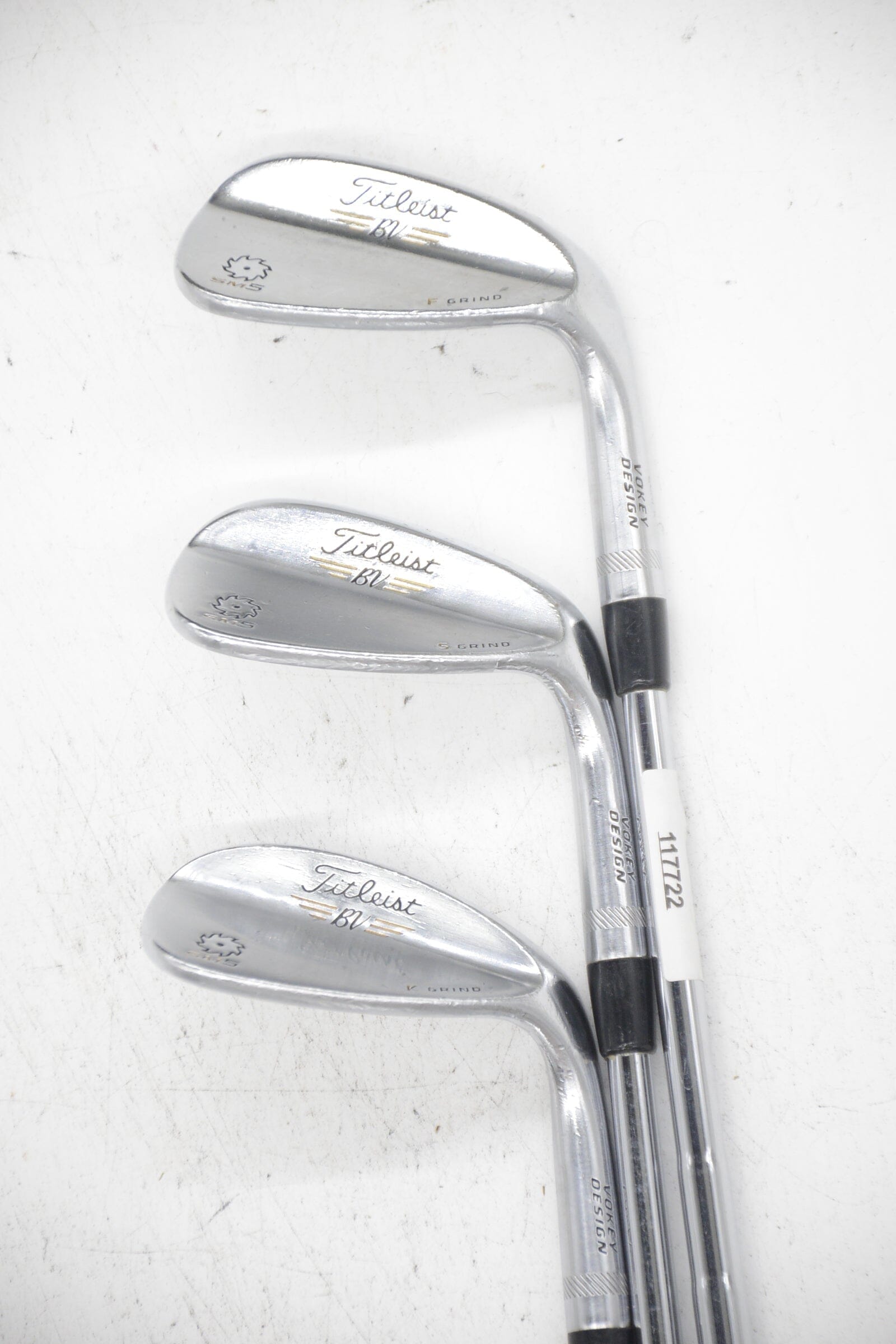 Titleist Vokey SM5 Tour Chrome 50, 54, 60 Degree Wedge Set Wedge Flex Golf Clubs GolfRoots 