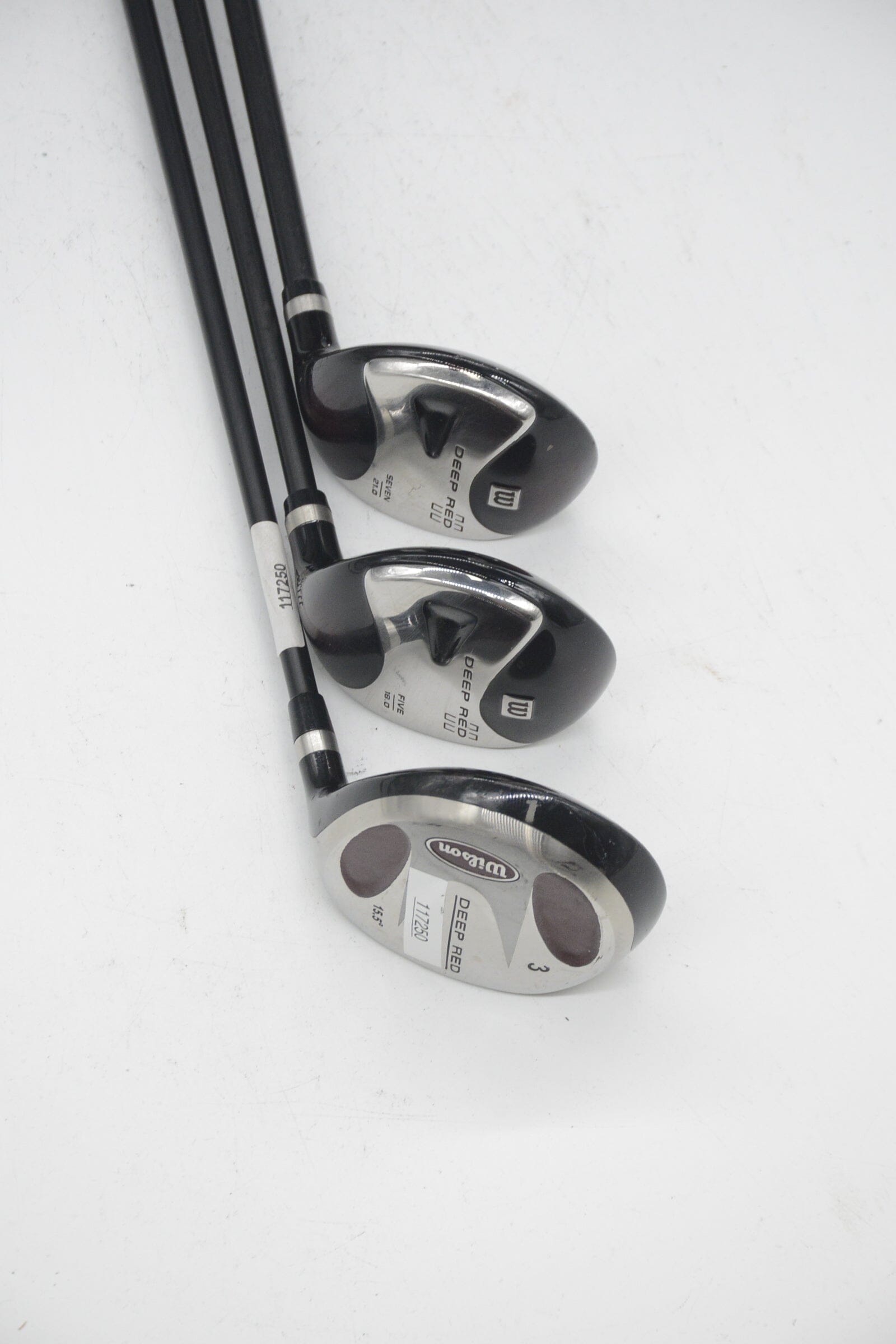 Wilson Deep Red 3W, 5W, 7W Wood Set R Flex Golf Clubs GolfRoots 