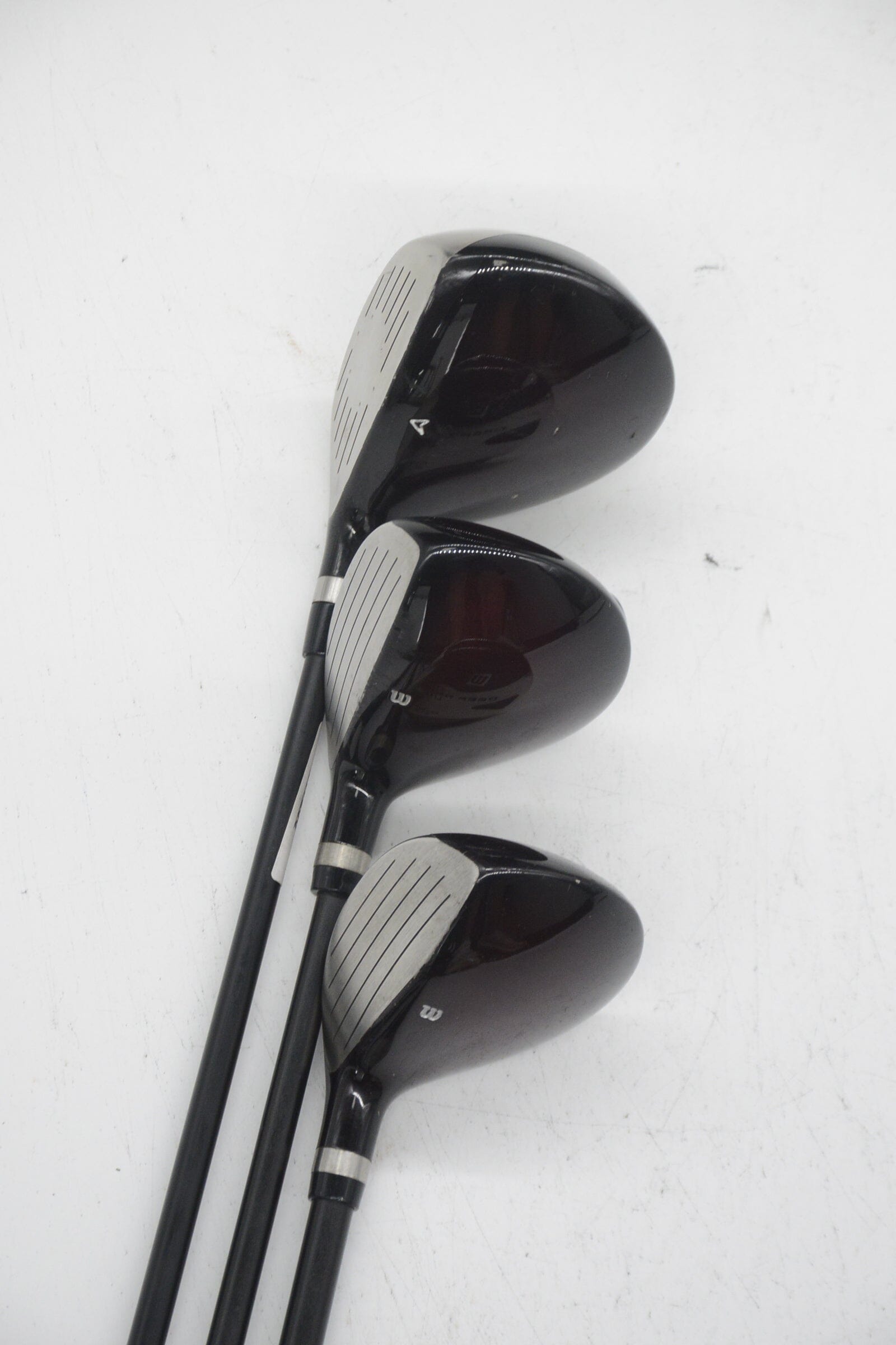 Wilson Deep Red 3W, 5W, 7W Wood Set R Flex Golf Clubs GolfRoots 