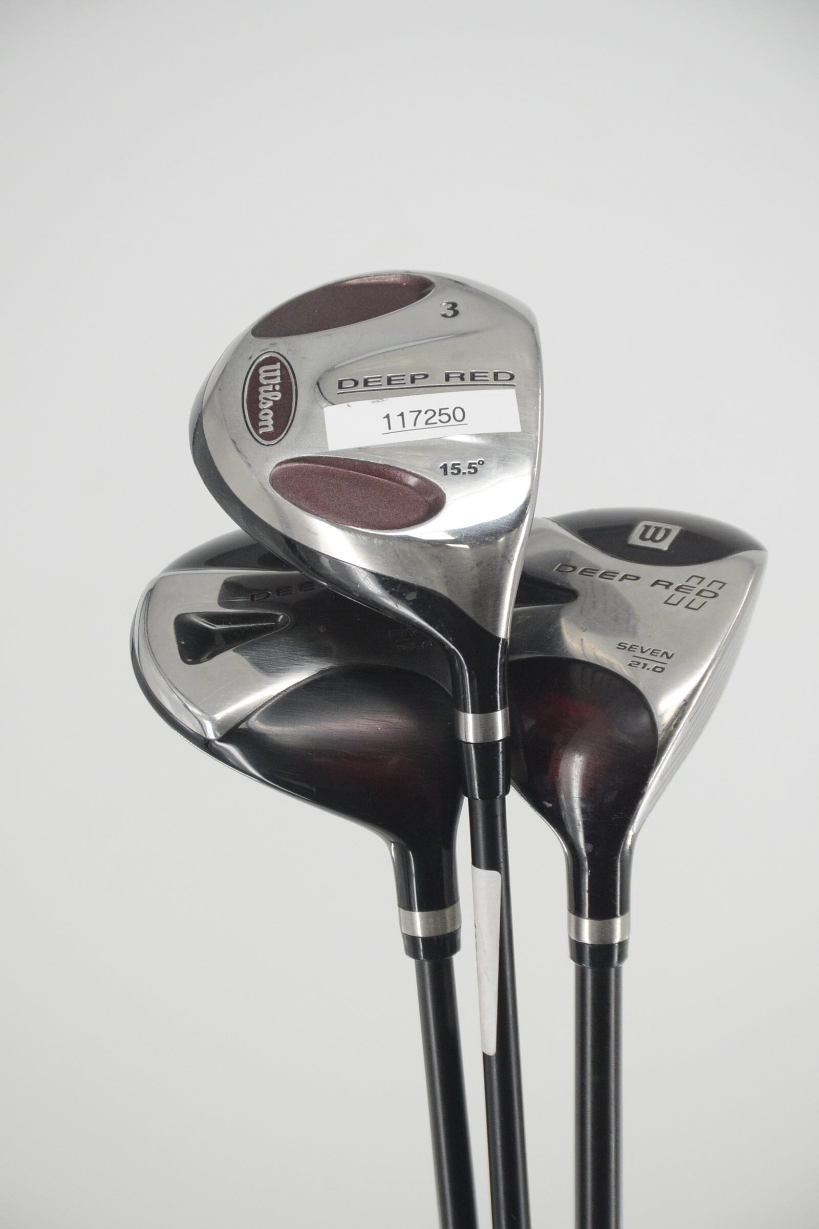 Wilson Deep Red 3W, 5W, 7W Wood Set R Flex Golf Clubs GolfRoots 