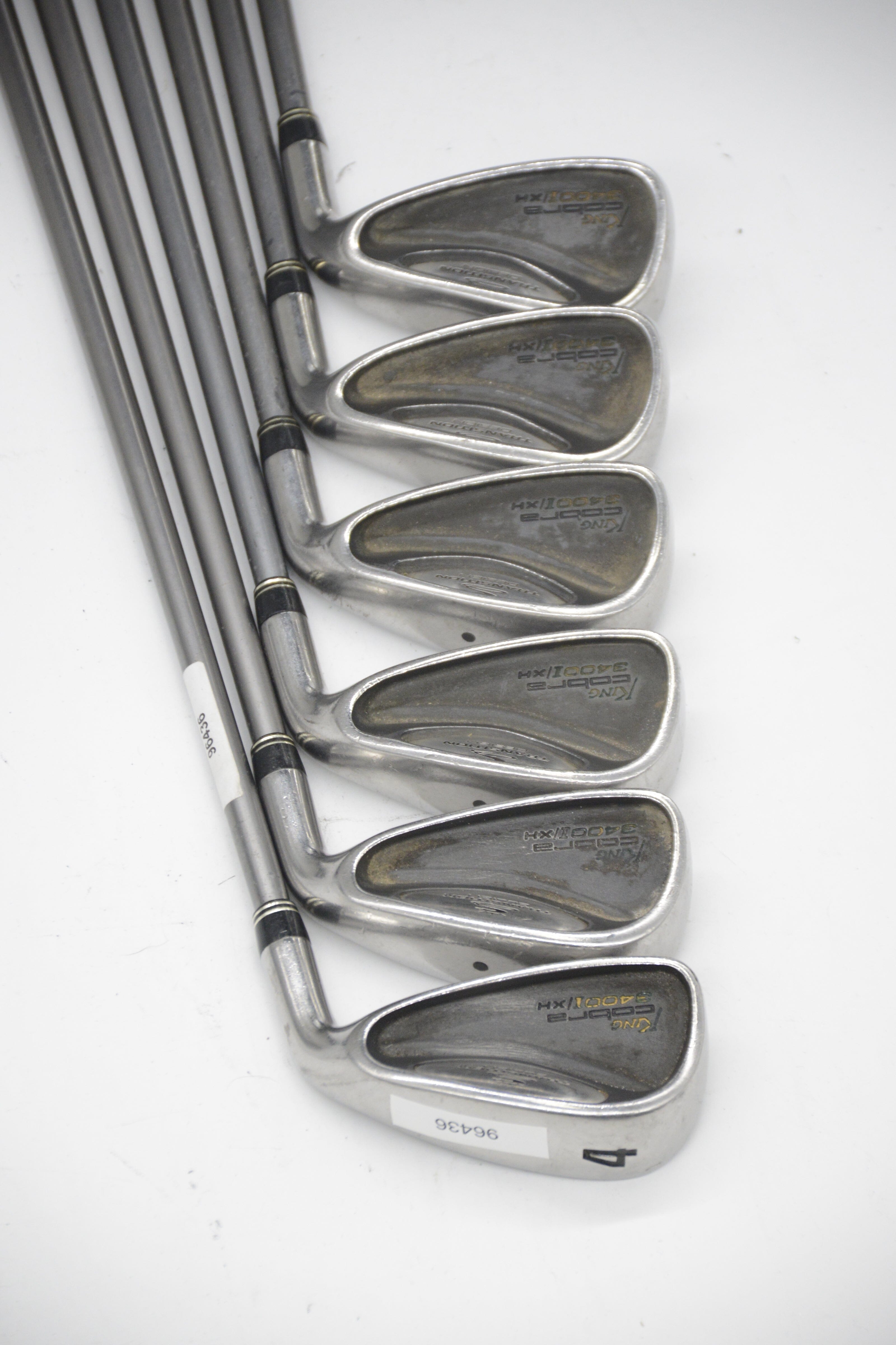 Cobra 3400 I/Xh 4-9 Iron Set S Flex -0.25" Golf Clubs GolfRoots 