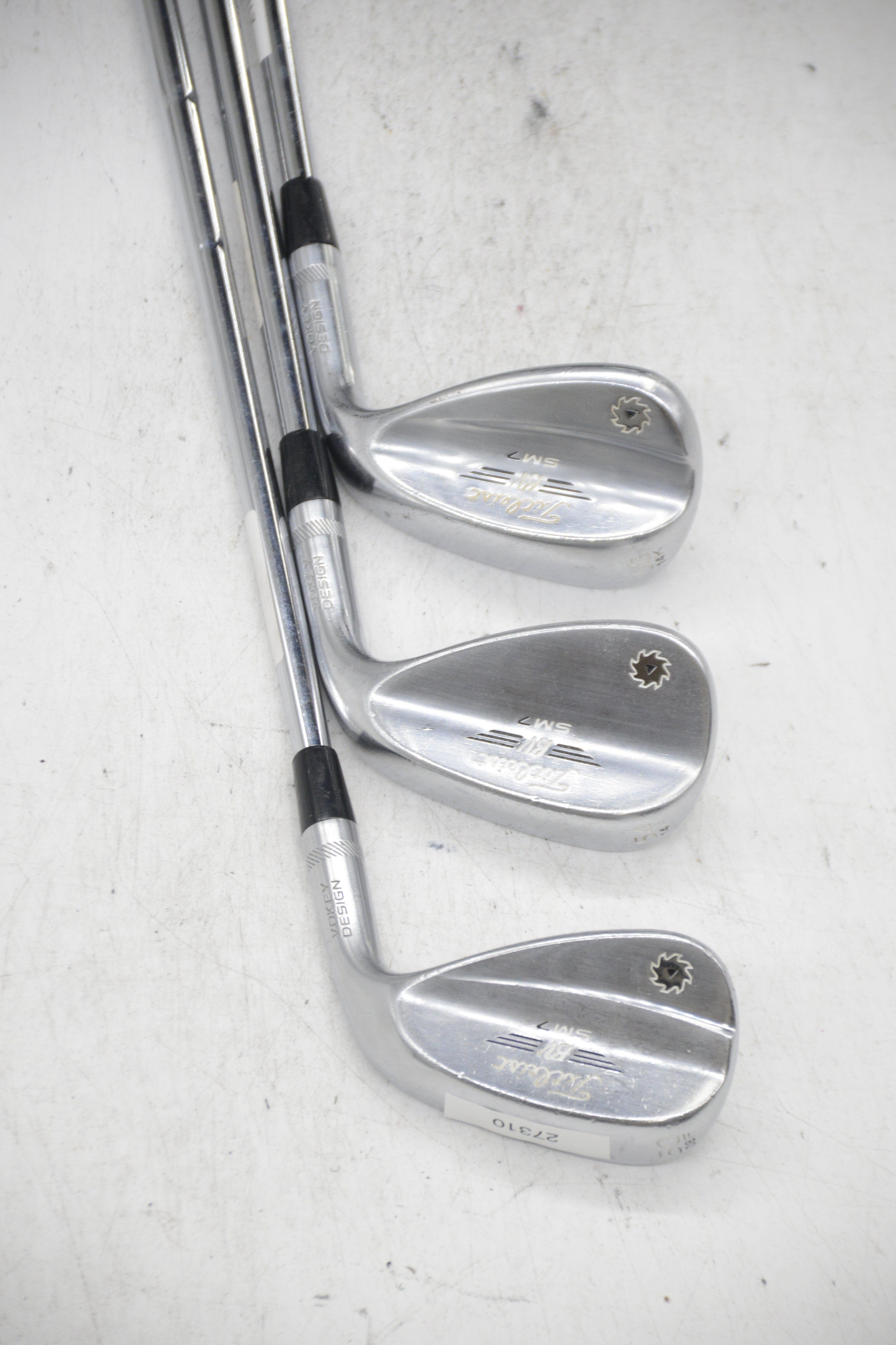 Titleist Vokey SM7 Tour Chrome 50, 54, 58 Degree Wedge Set Wedge Flex Golf Clubs GolfRoots 