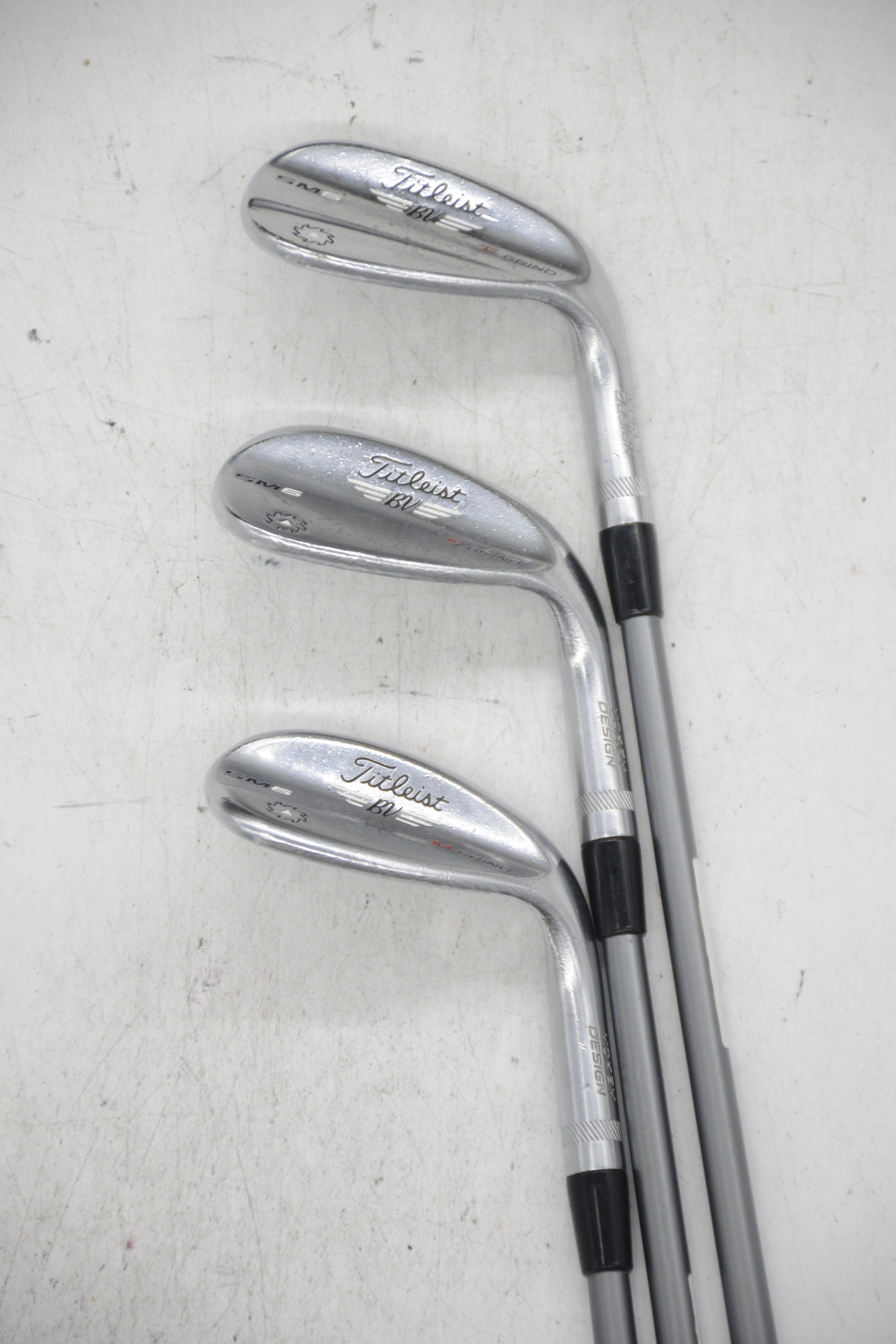 Titleist Vokey SM6 Tour Chrome 50, 54, 58 Degree Wedge Set R Flex Golf Clubs GolfRoots 