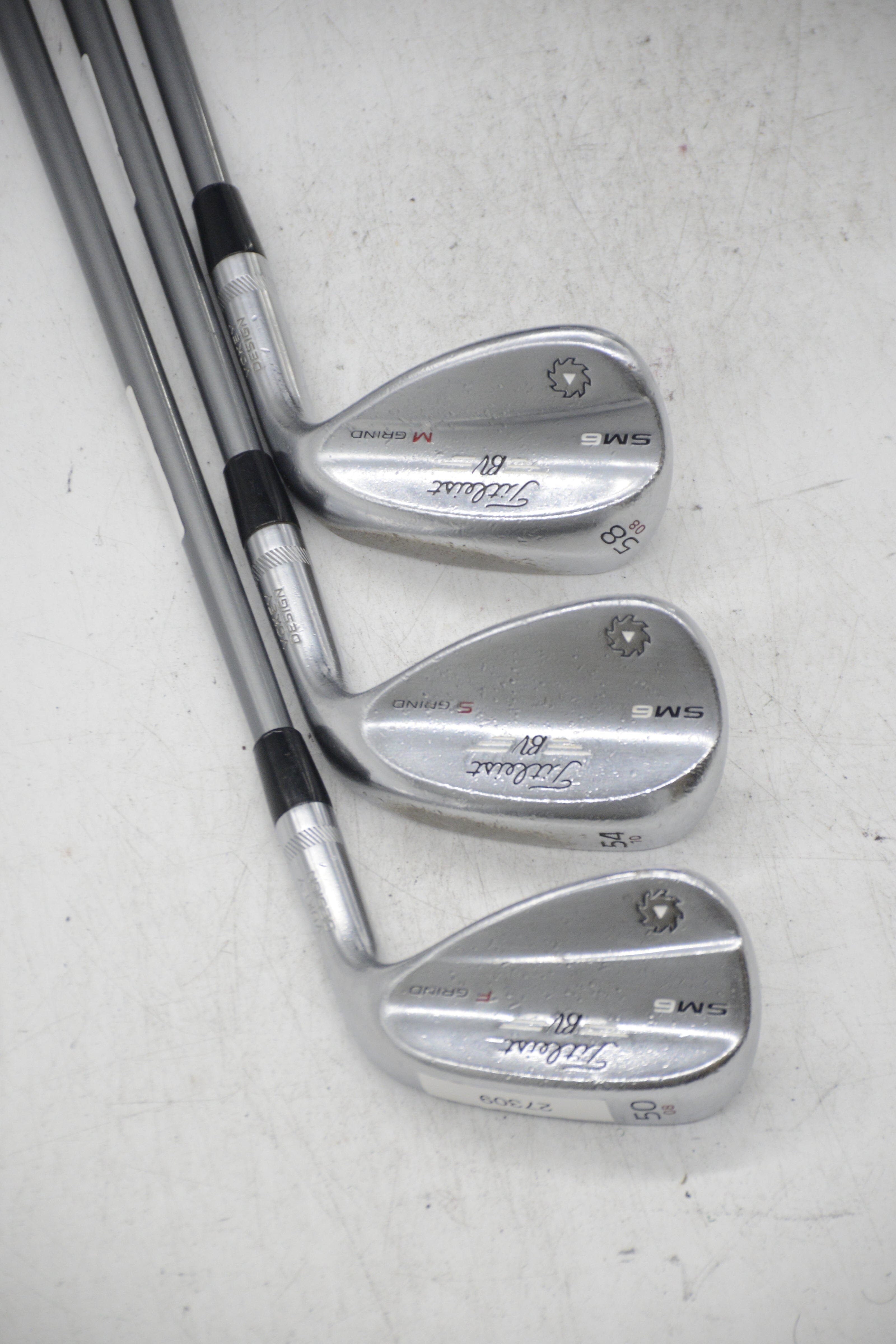 Titleist Vokey SM6 Tour Chrome 50, 54, 58 Degree Wedge Set R Flex Golf Clubs GolfRoots 