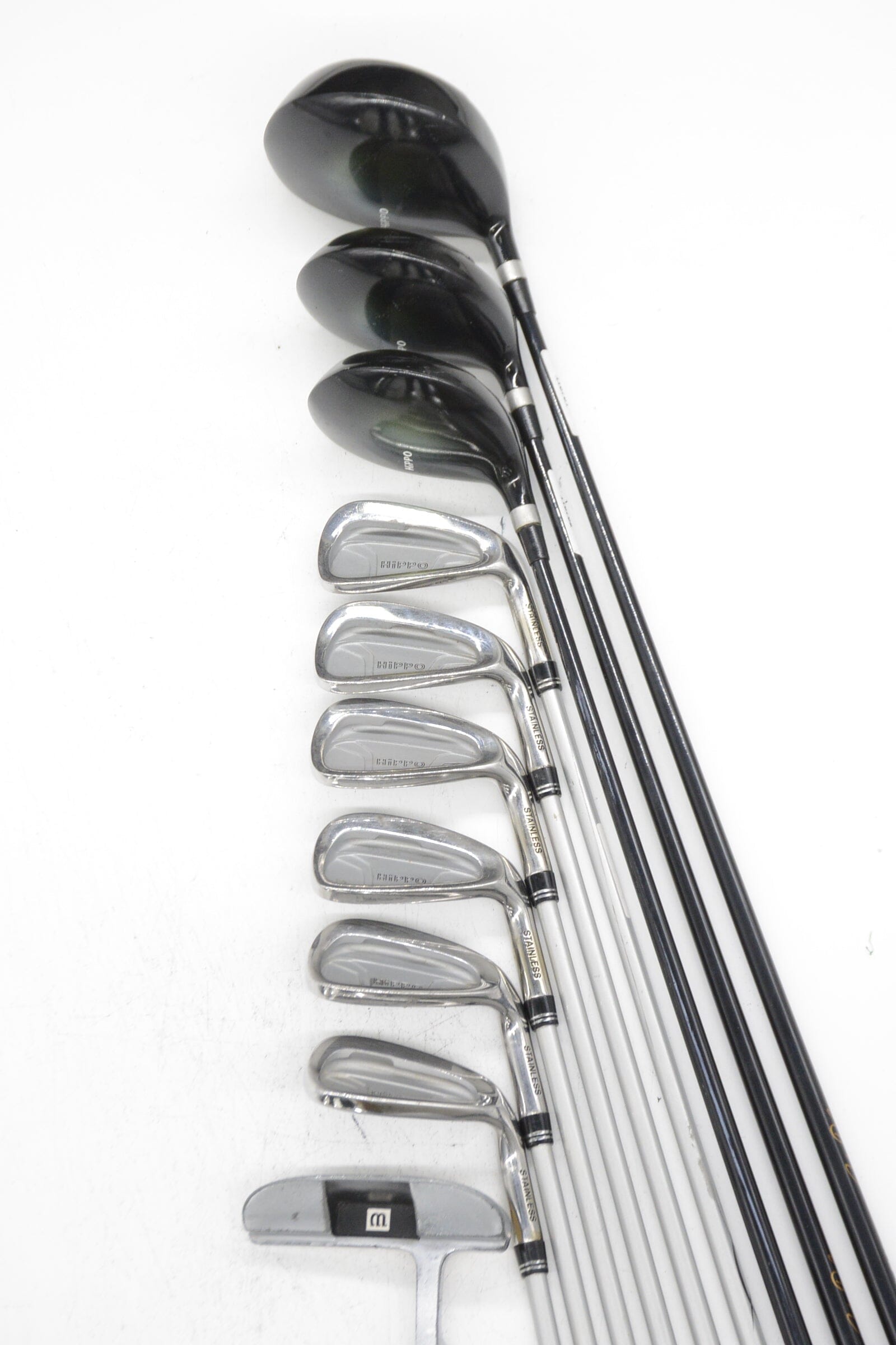 John Daly Hippo Mixed Full Set R Flex -1.5" Golf Clubs GolfRoots 