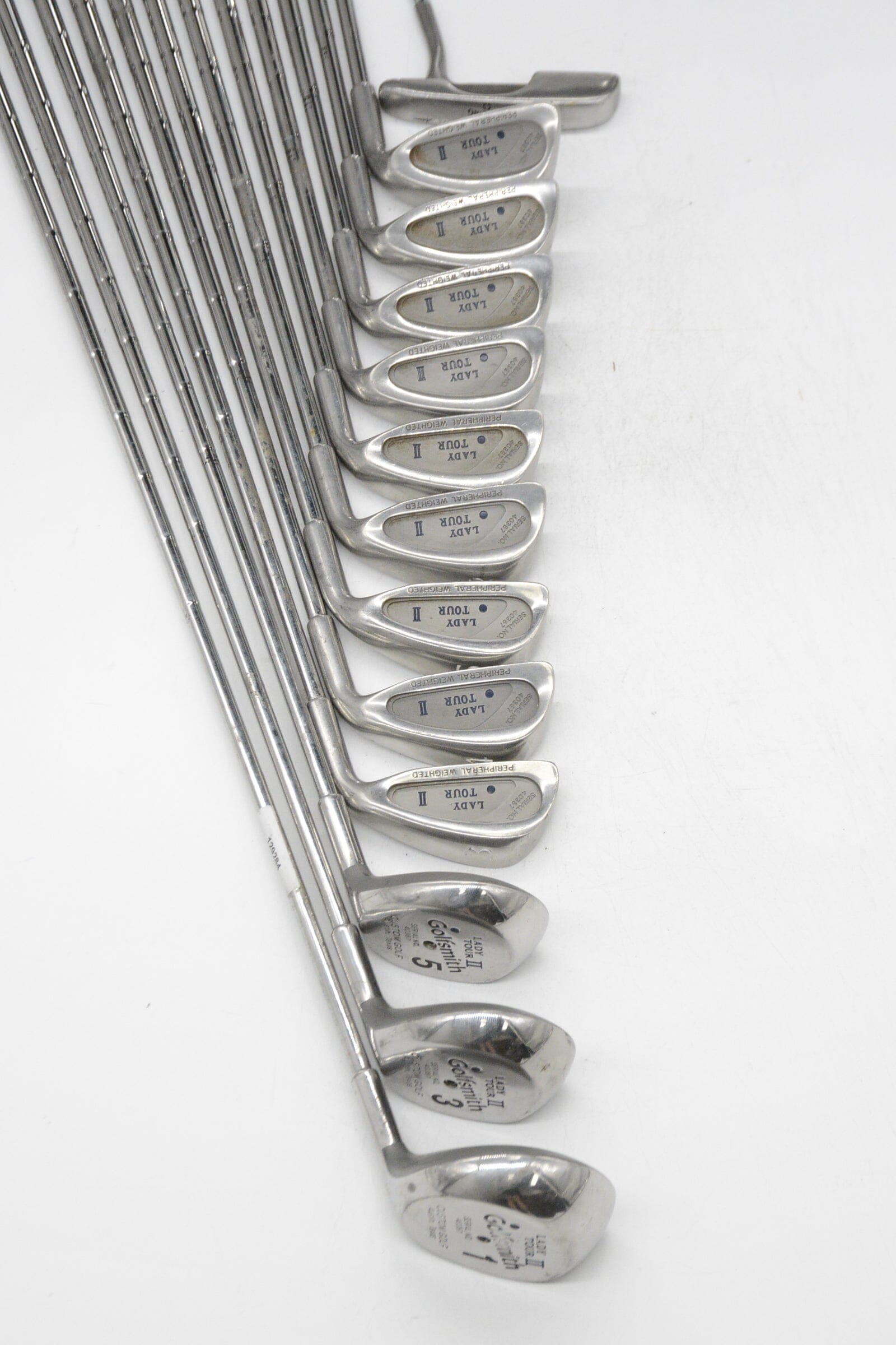 Women's GolfSmith Lady Tour II Mixed Full Set W Flex +0.5" Golf Clubs GolfRoots 