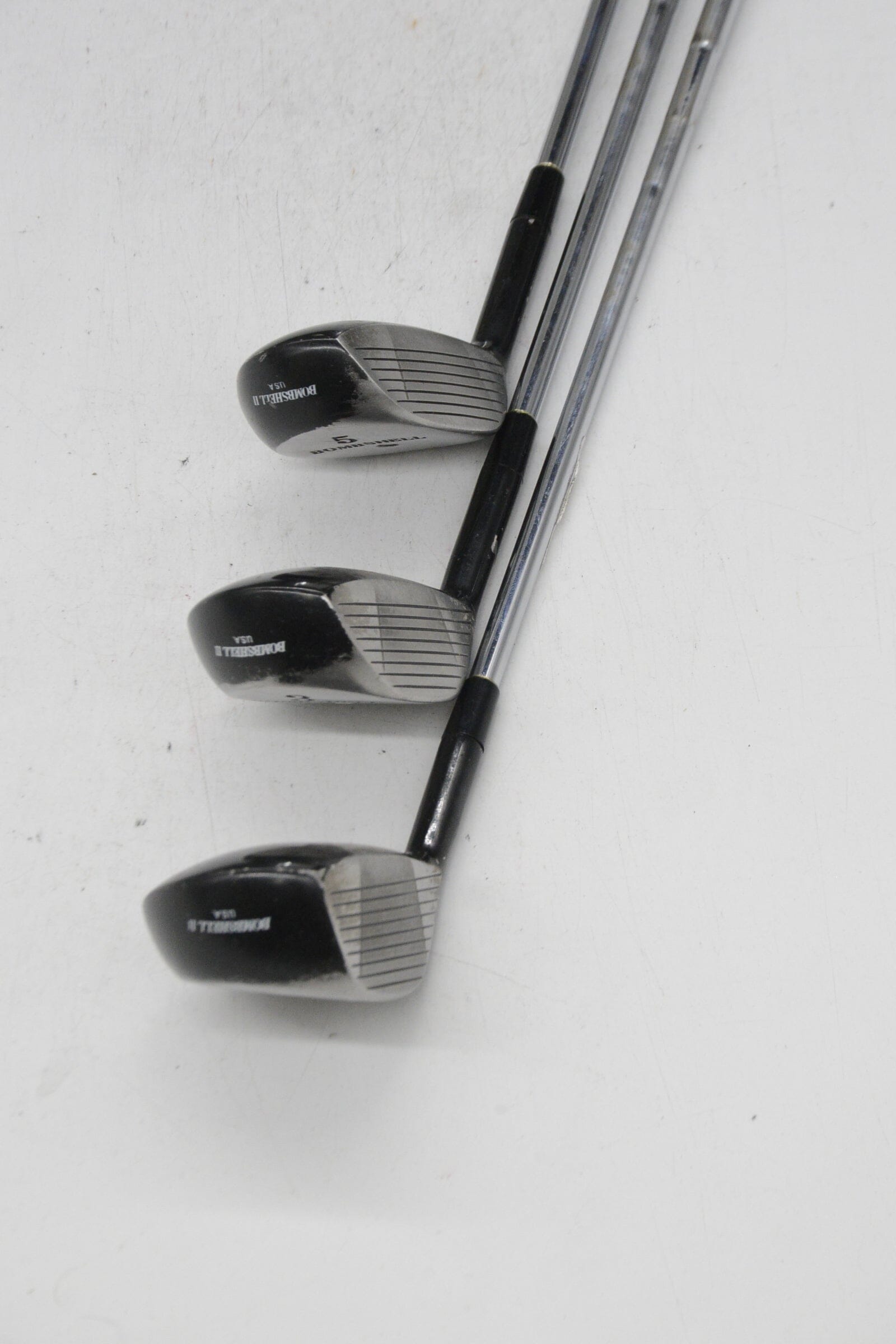 Pinseeker Bombshell D, 3W, 5W Wood Set S Flex Golf Clubs GolfRoots 