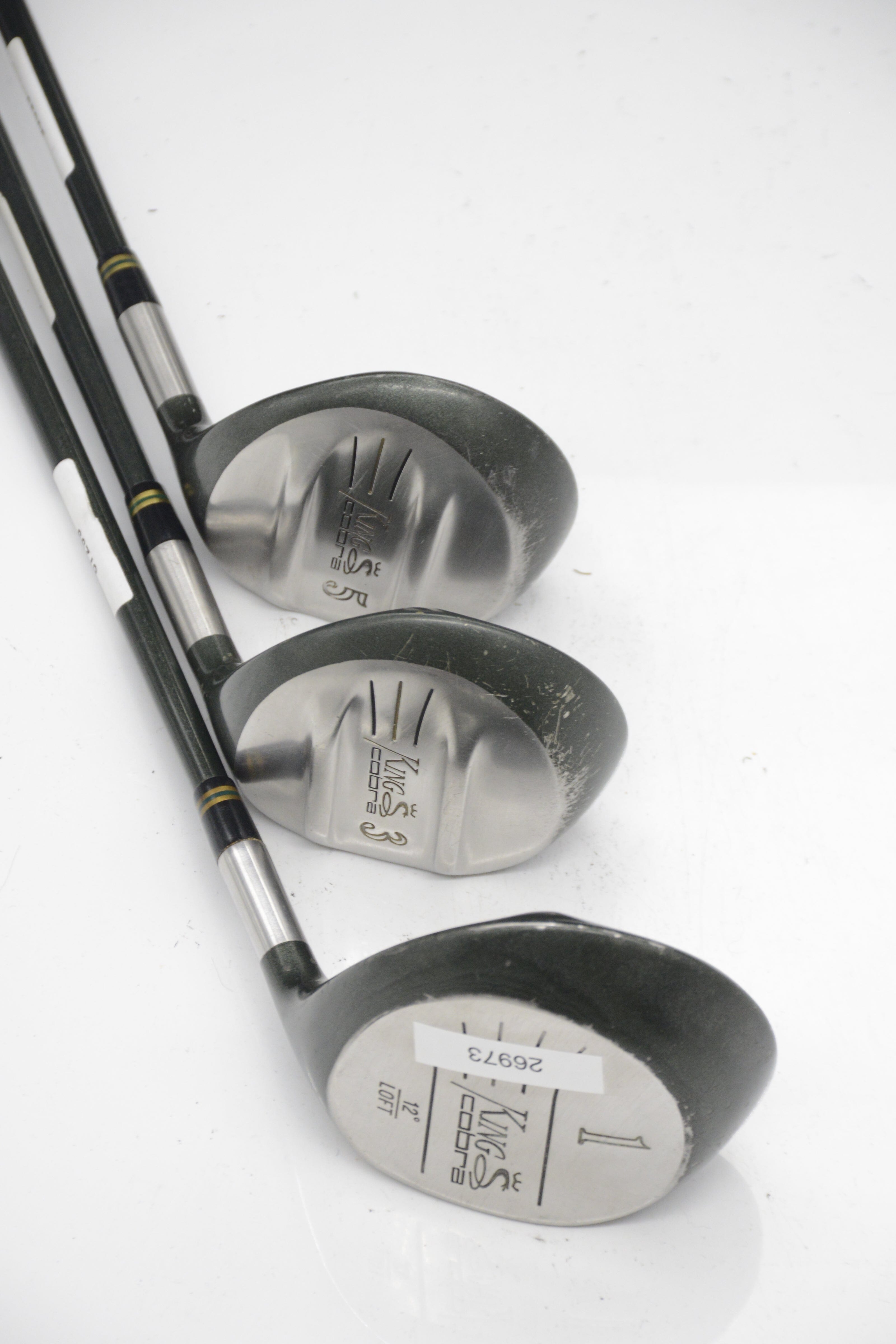 Cobra King Cobra D, 3W, 5W Wood Set R Flex Golf Clubs GolfRoots 