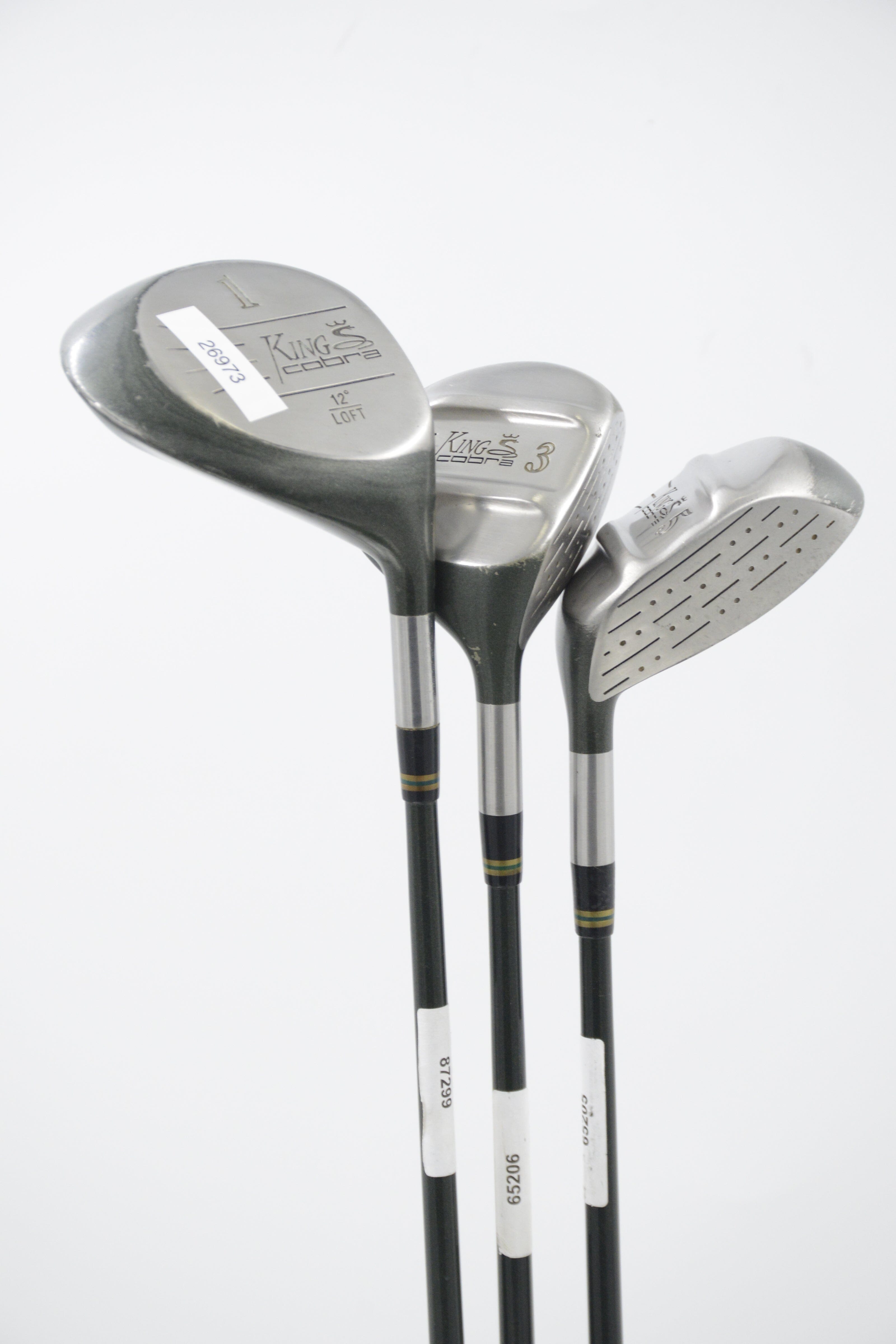 Cobra King Cobra D, 3W, 5W Wood Set R Flex Golf Clubs GolfRoots 