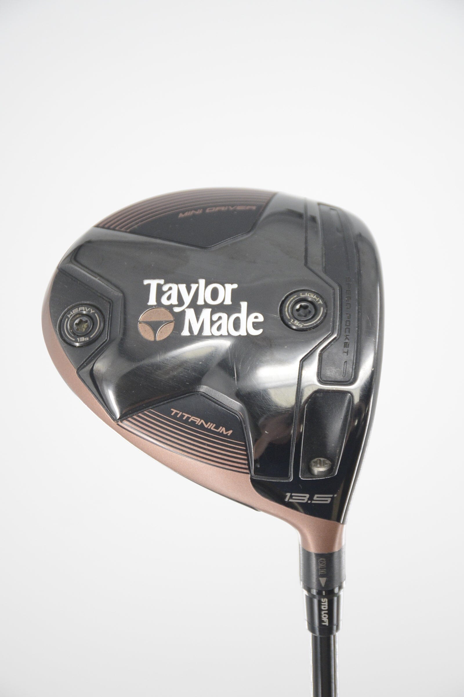 TaylorMade BRNR Mini Copper 13.5 Degree Driver S Flex 43.5" Golf Clubs GolfRoots 