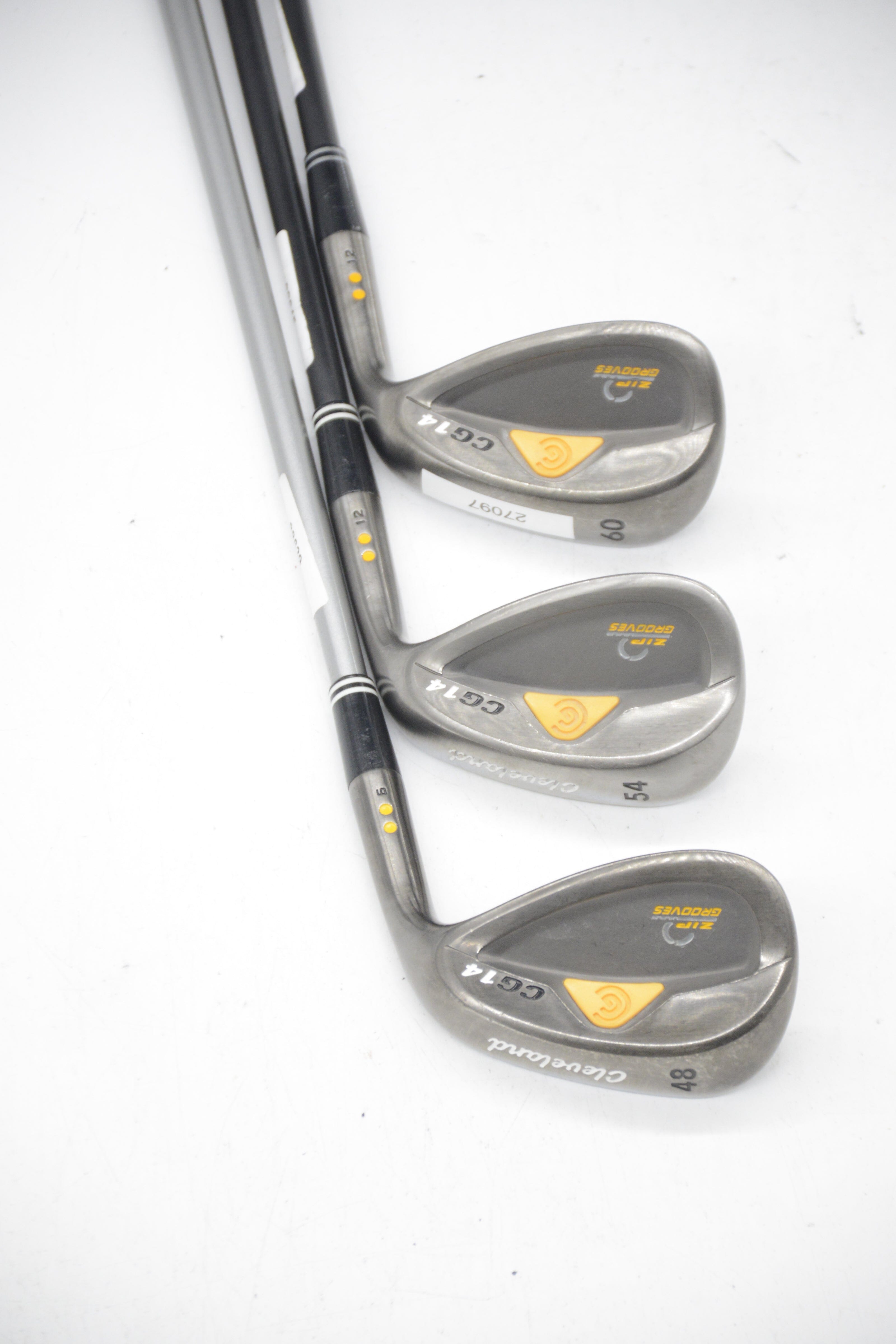 Women's Cleveland CG14 Black Pearl 48, 54, 60 Degree Wedge Set W Flex