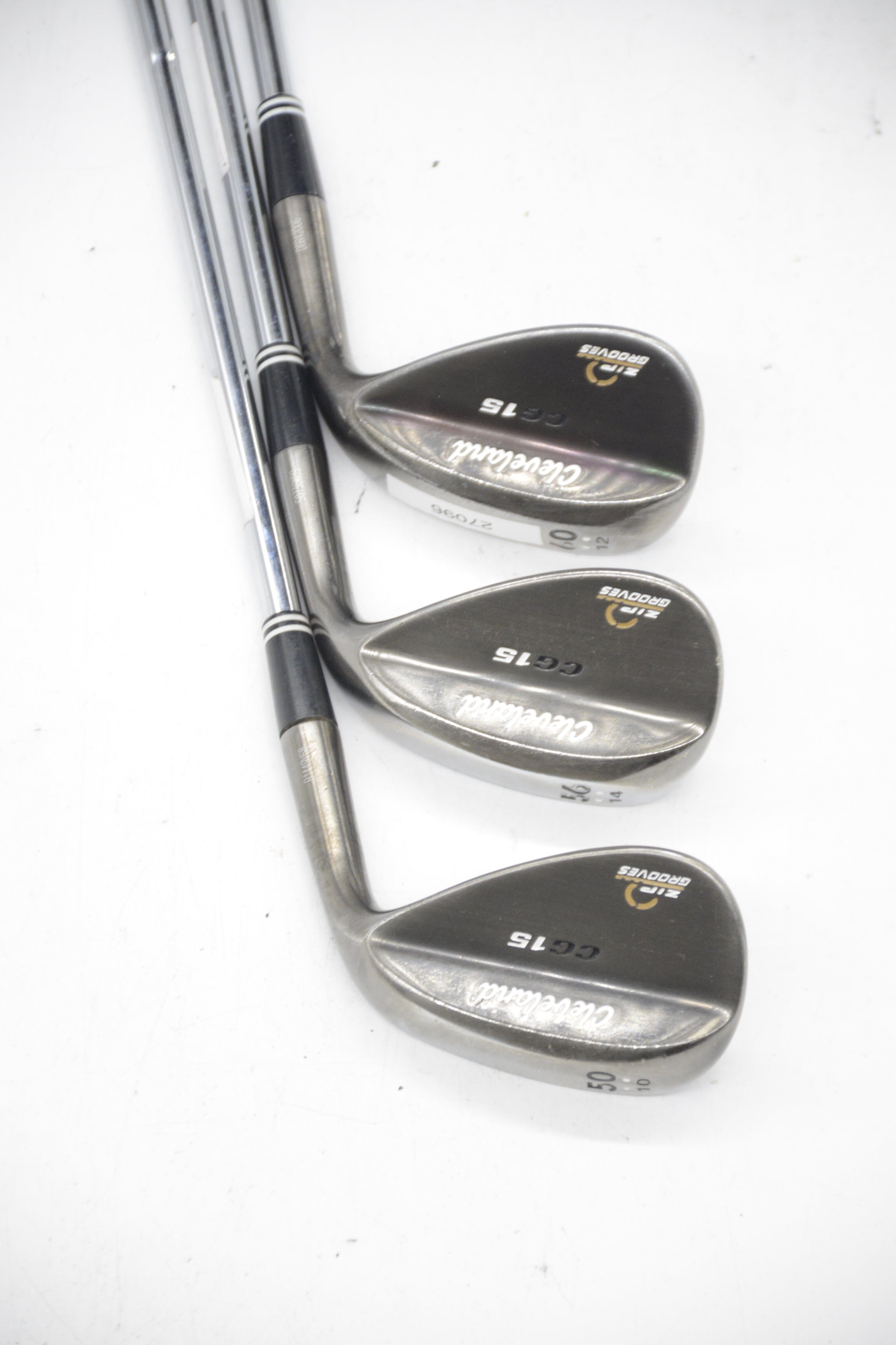 Cleveland CG15 Oil Quenched 50, 56, 60 Degree Wedge Set Wedge Flex Golf Clubs GolfRoots 