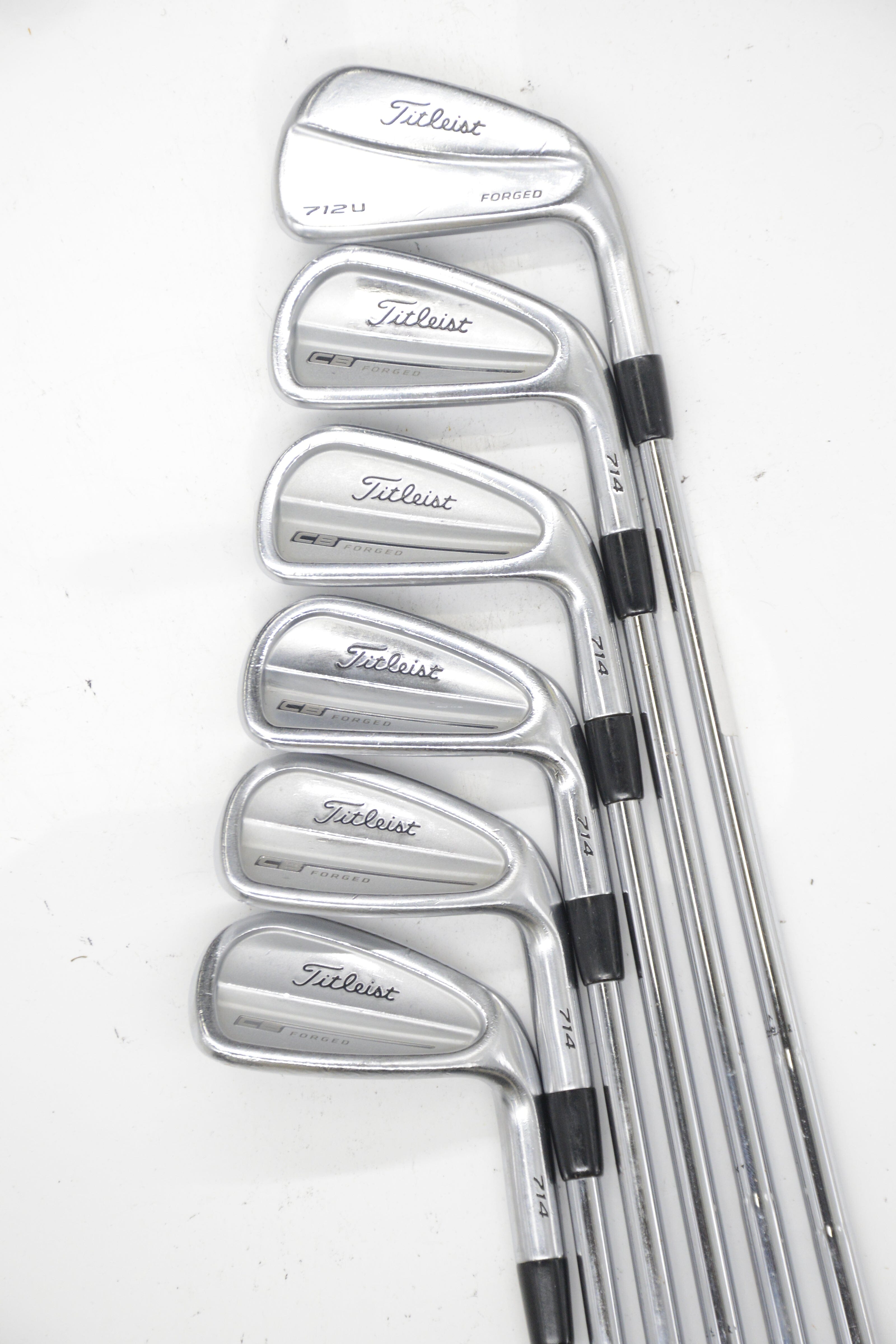 Titleist 714 CB Forged 4-9 Iron Set S Flex -0.25" Golf Clubs GolfRoots 