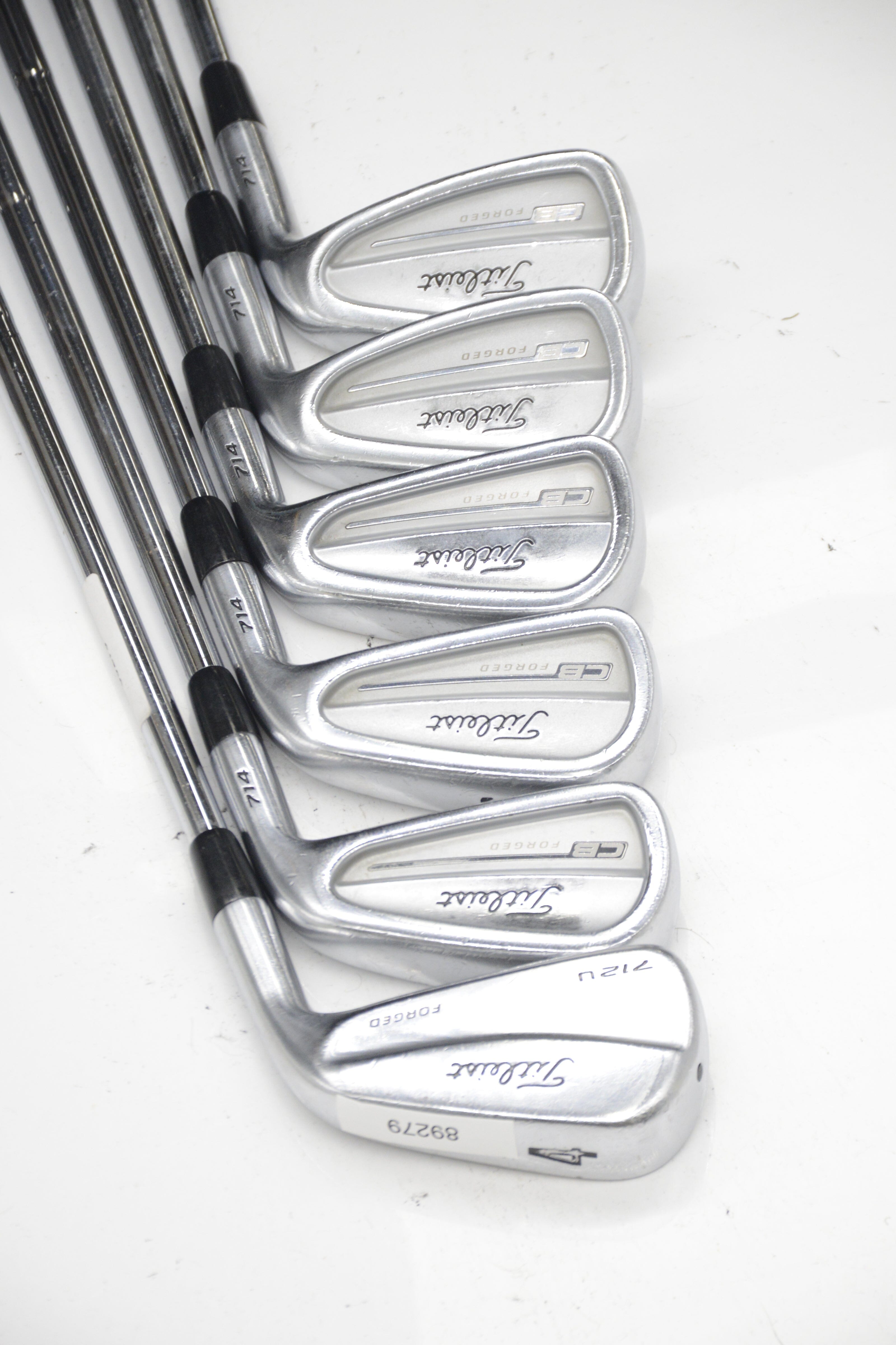 Titleist 714 CB Forged 4-9 Iron Set S Flex -0.25" Golf Clubs GolfRoots 