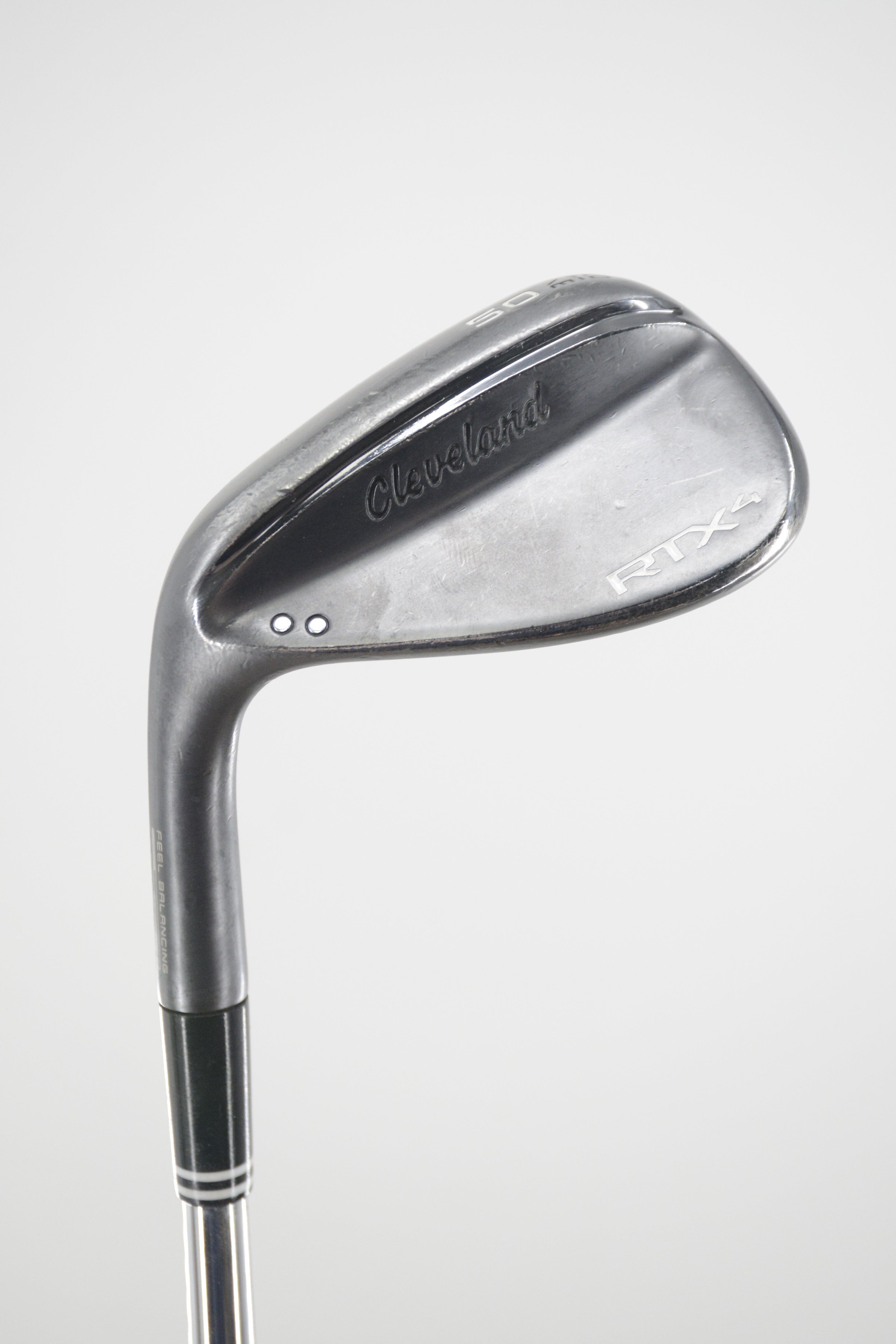 Lefty Cleveland RTX 4 Black Satin 50 Degree Wedge S Flex 35.75" Golf Clubs GolfRoots 