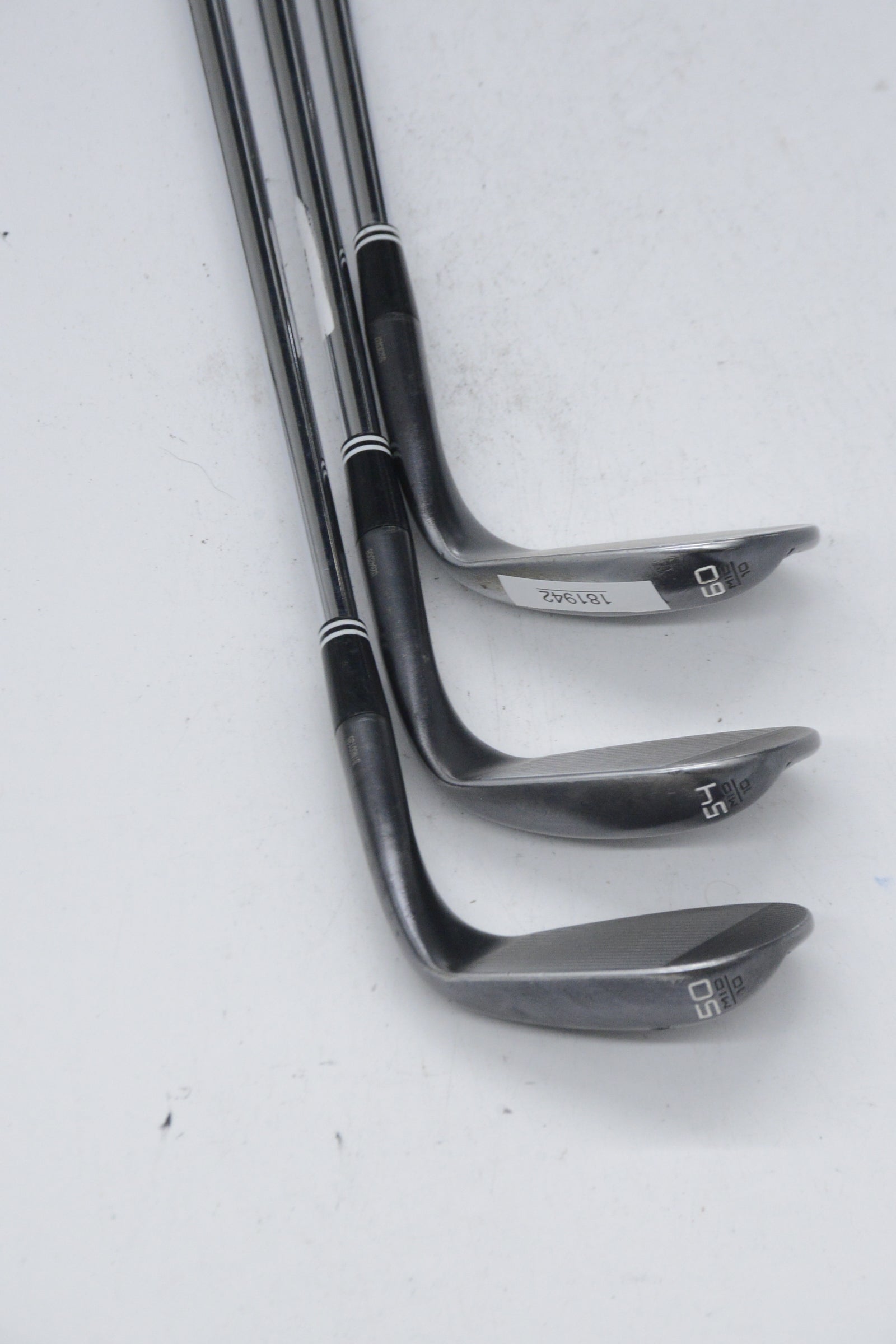 Lefty Cleveland RTX 6 ZipCore Black Satin 50, 54, 60 Degree Wedge Set S Flex