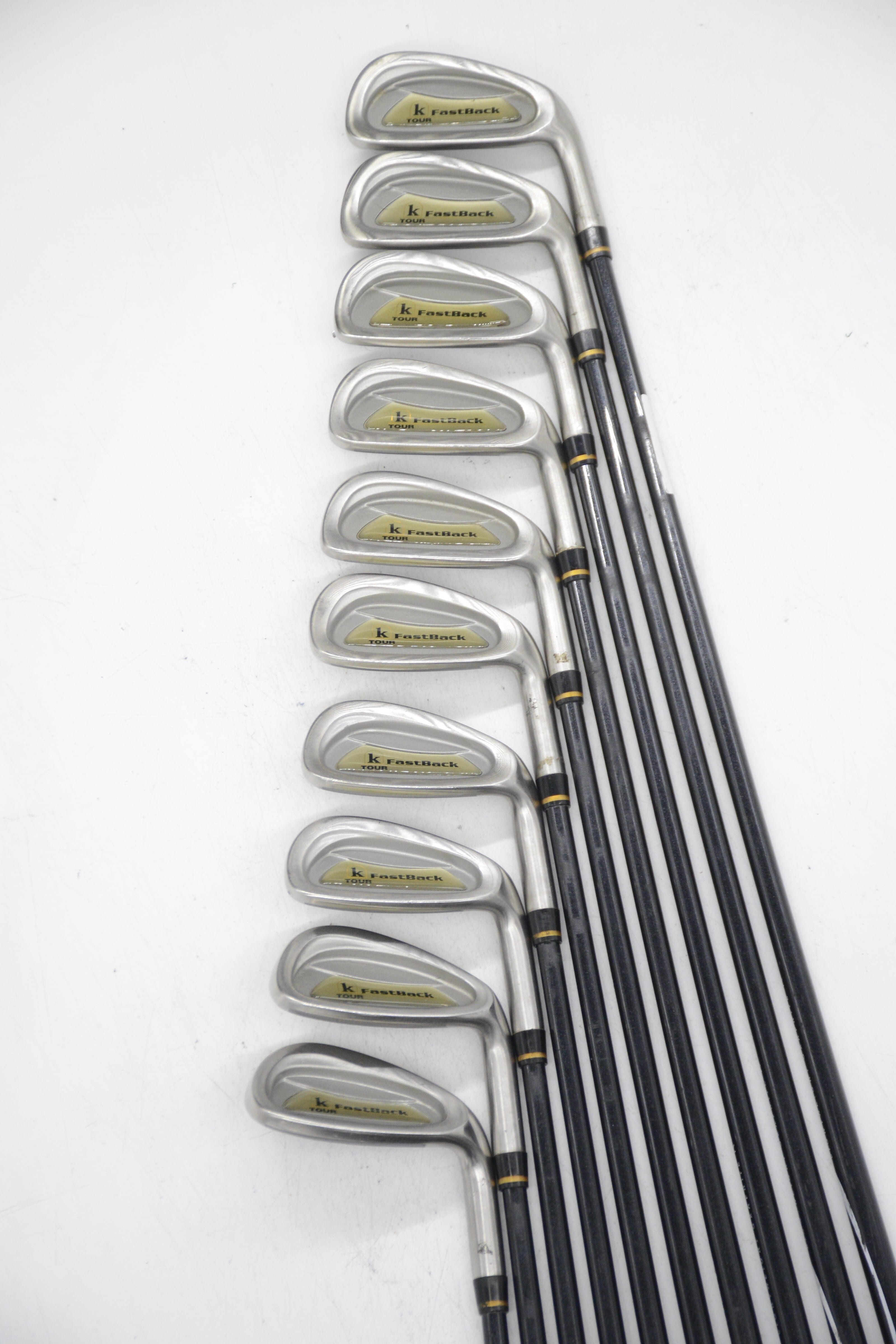 K Tour Fastback 3-SW Iron Set R Flex Std Length Golf Clubs GolfRoots 