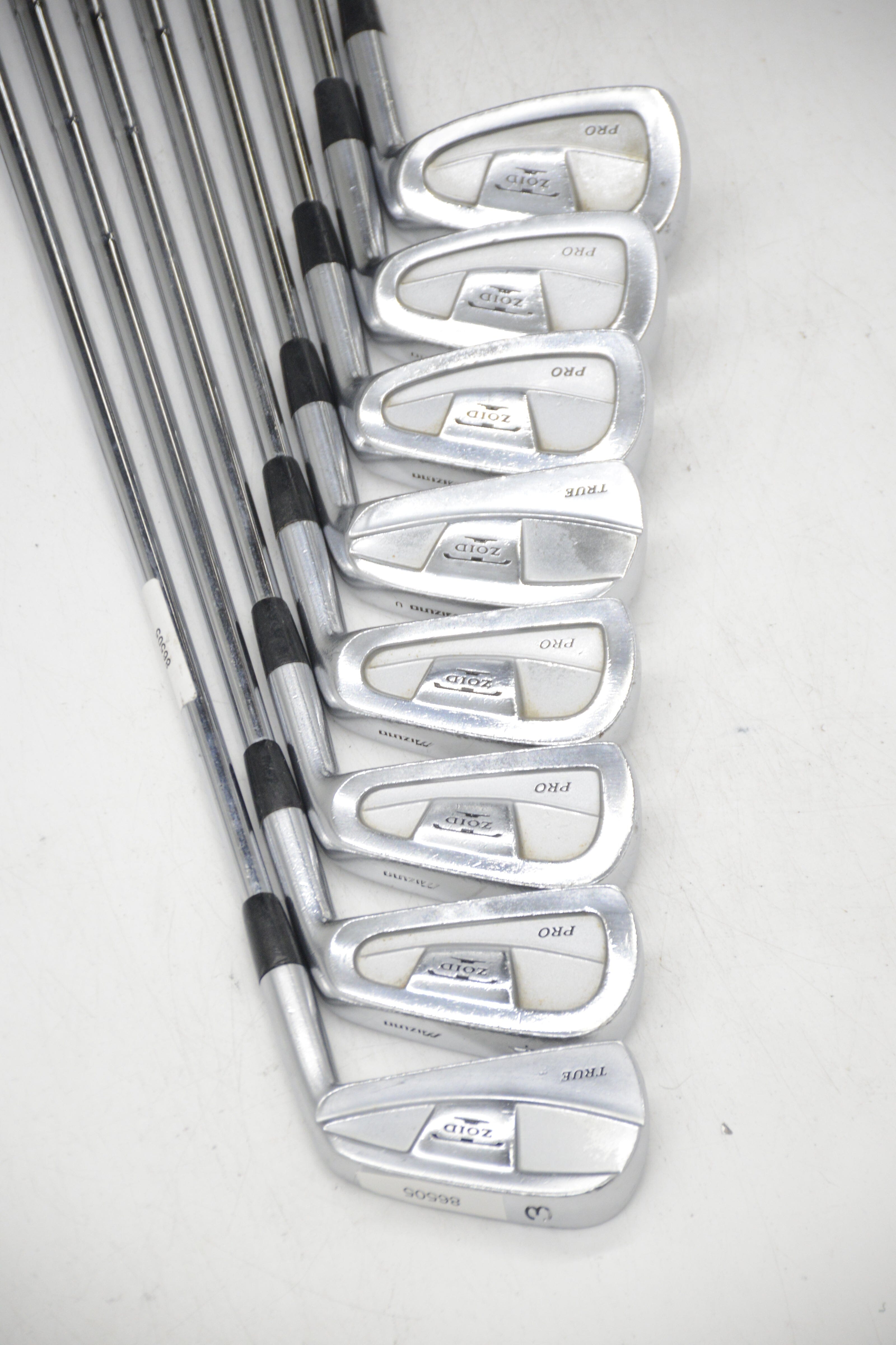 Mizuno T-Zoid Pro Forged 3-PW Iron Set S Flex -0.25" Golf Clubs GolfRoots 