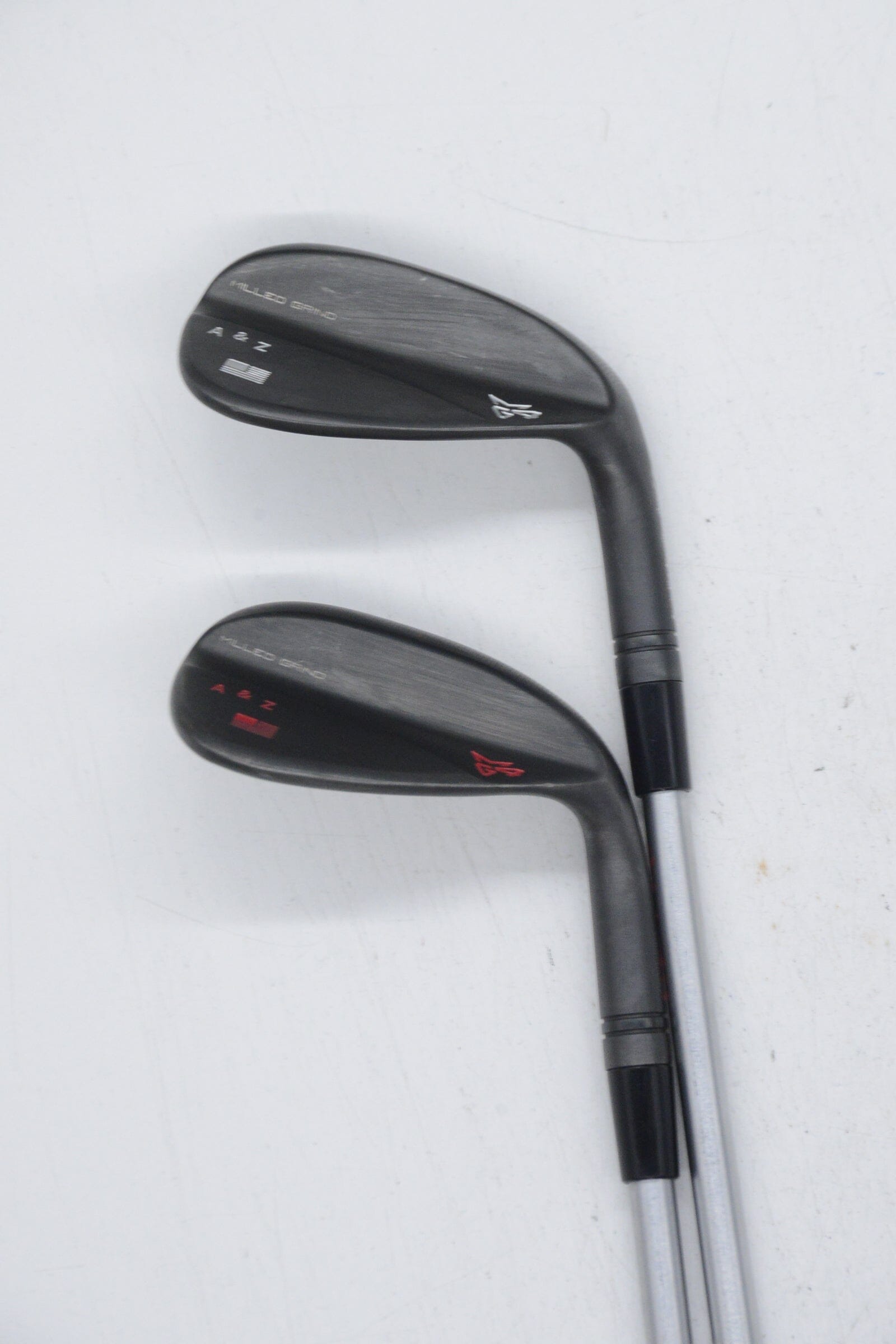 TaylorMade Milled Grind 4 Black 50 & 54 Degree Wedge Set S Flex Golf Clubs GolfRoots 