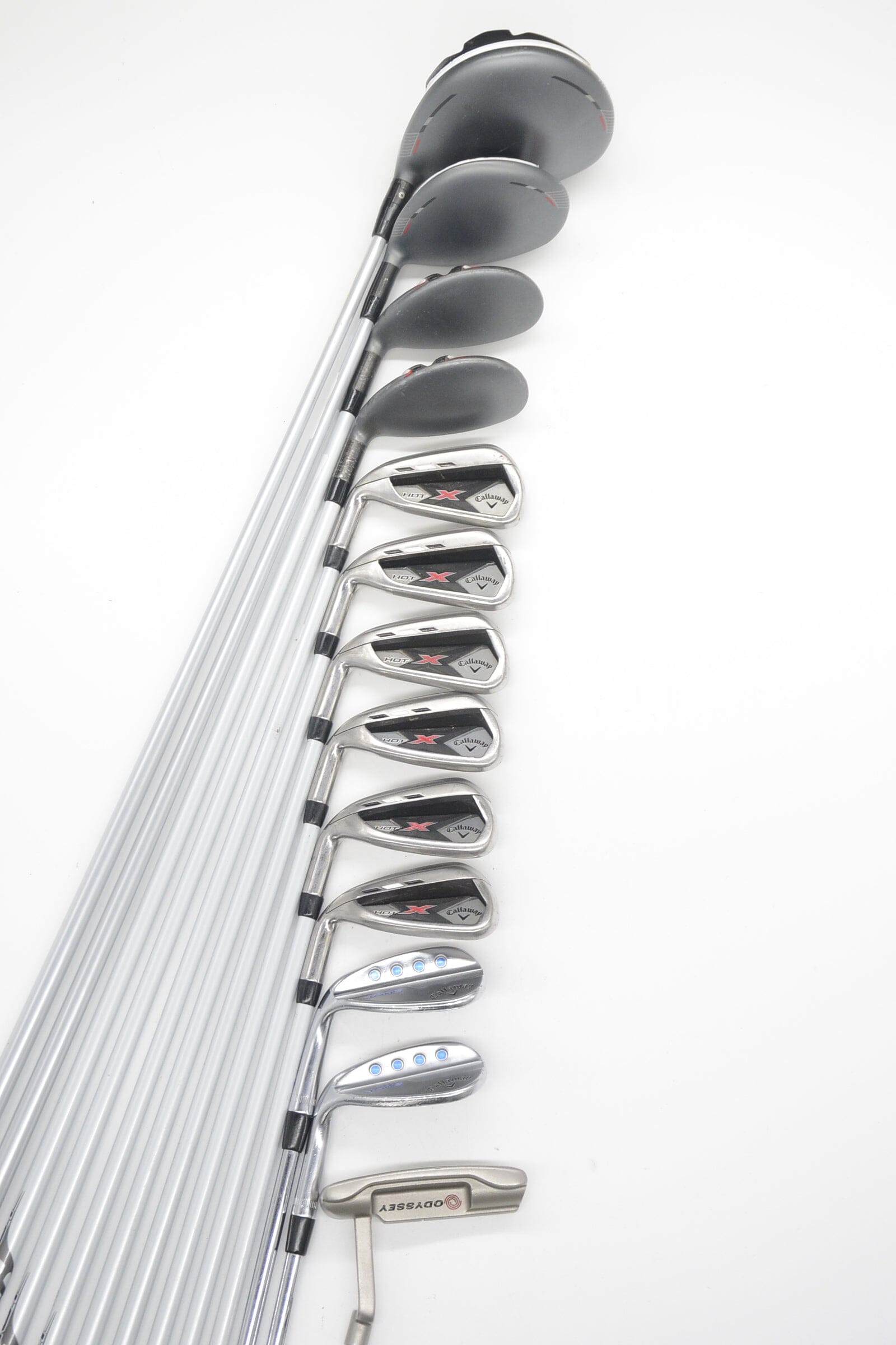 Lefty Callaway X Hot Mixed Full Set R Flex Std Length