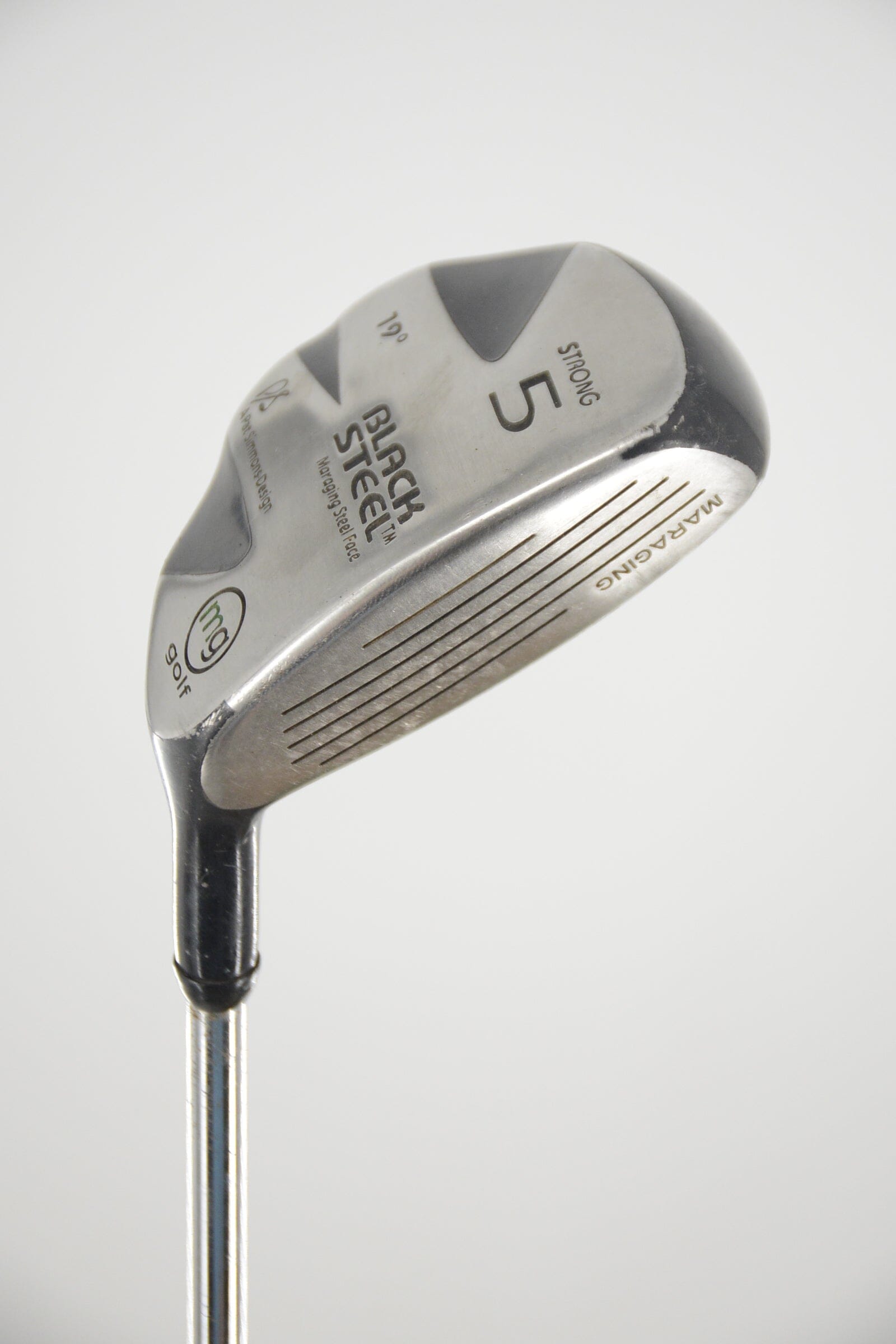 MG Golf Black Steel 19 Degree Hybrid S Flex 41.5" Golf Clubs GolfRoots 