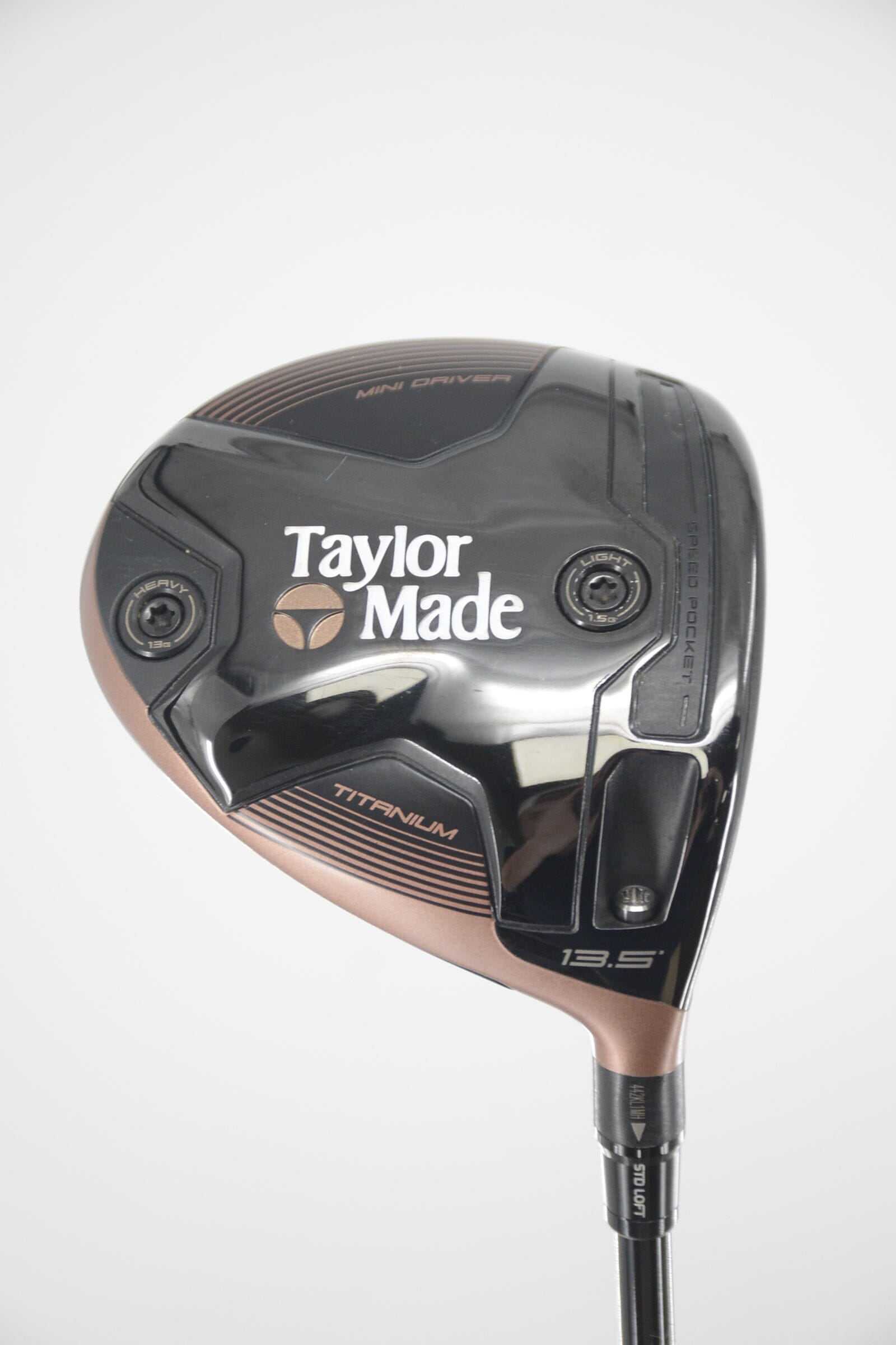 TaylorMade BRNR Mini Copper 13.5 Degree Driver S Flex 43.5" Golf Clubs GolfRoots 