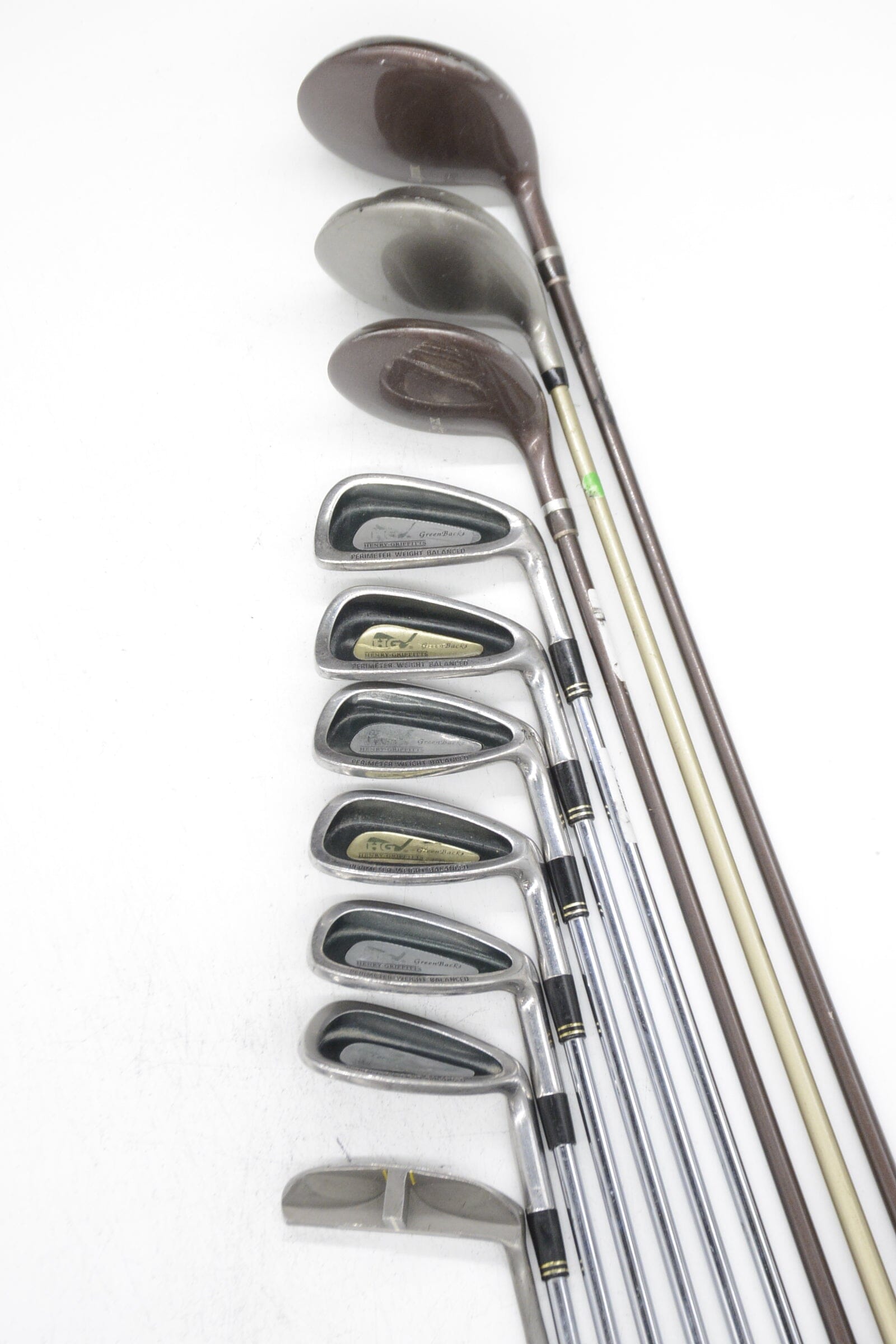 Women's Henry-Griffitts GreenBacks (No 9 iron) Mixed Full Set W Flex +0.5"