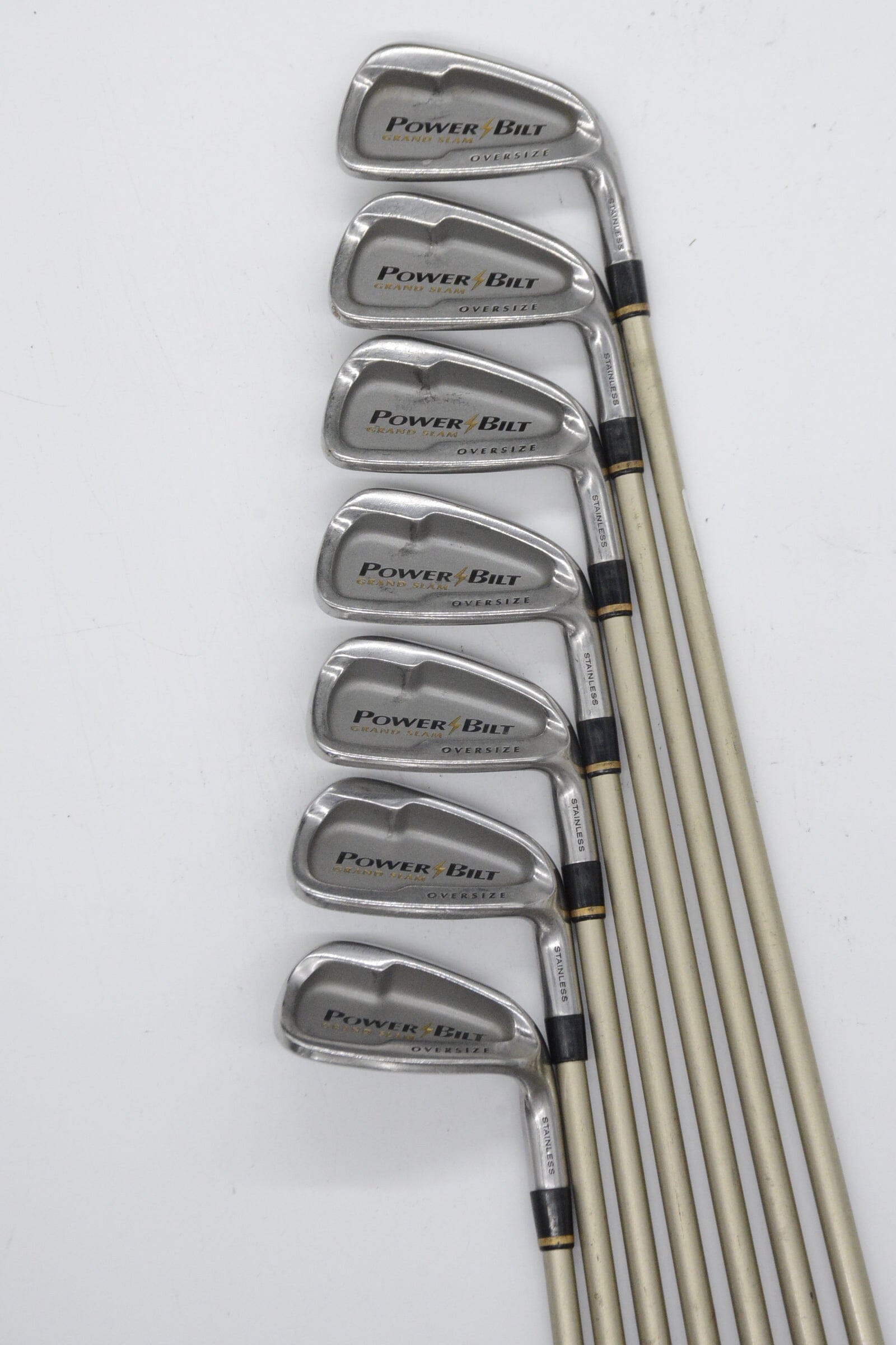 PowerBilt Grand Slam Oversize 5-PW, SW Iron Set R Flex -1.75"