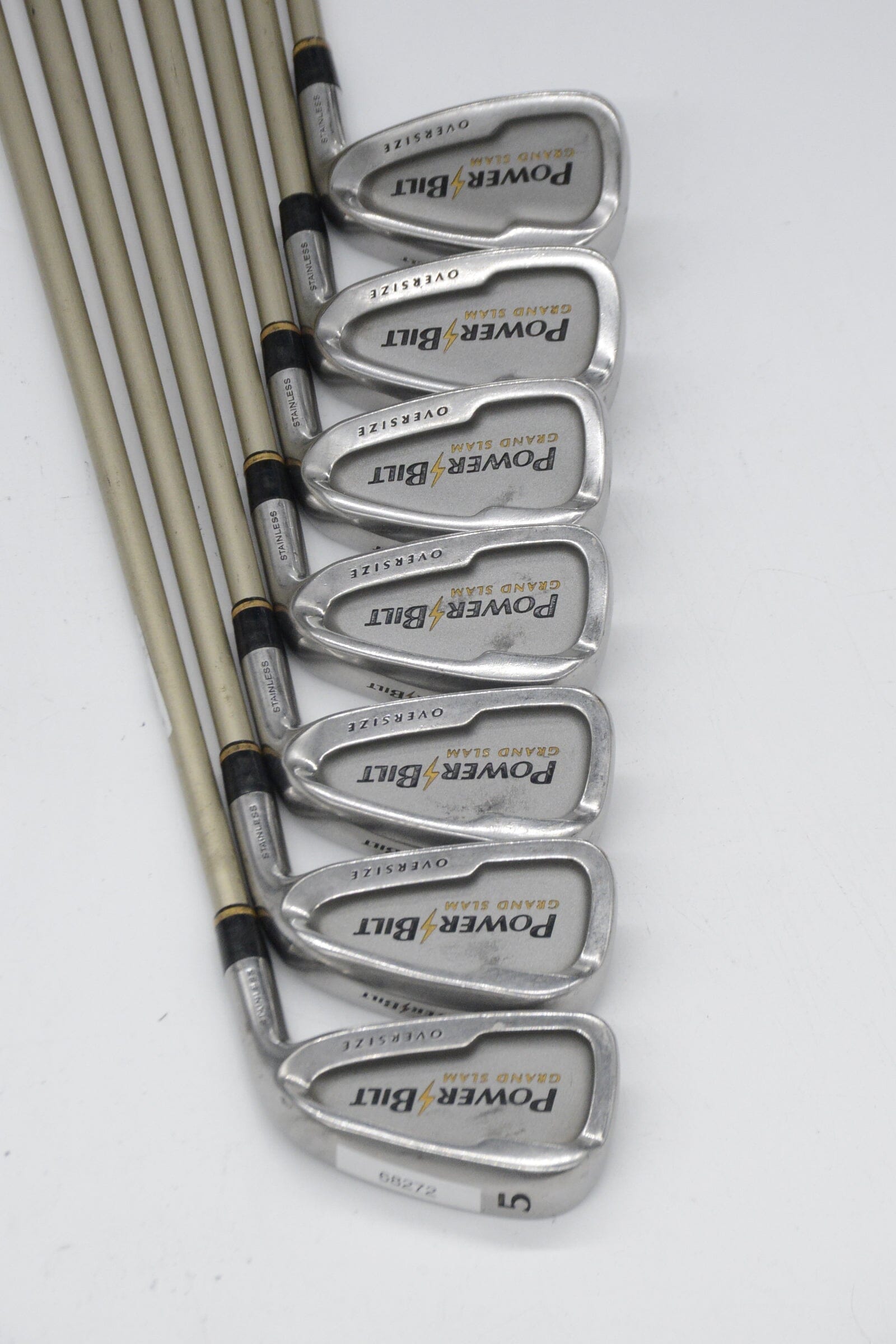 PowerBilt Grand Slam Oversize 5-PW, SW Iron Set R Flex -1.75"