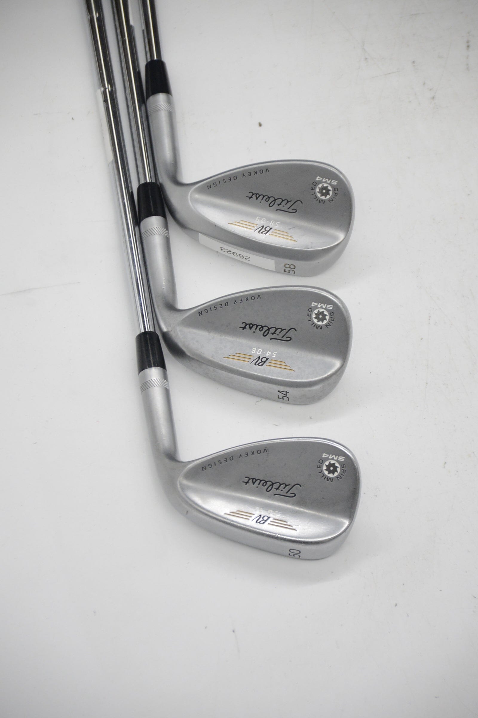 Titleist Vokey SM4 Tour Chrome 50, 54, 58 Degree Wedge Set Wedge Flex Golf Clubs GolfRoots 