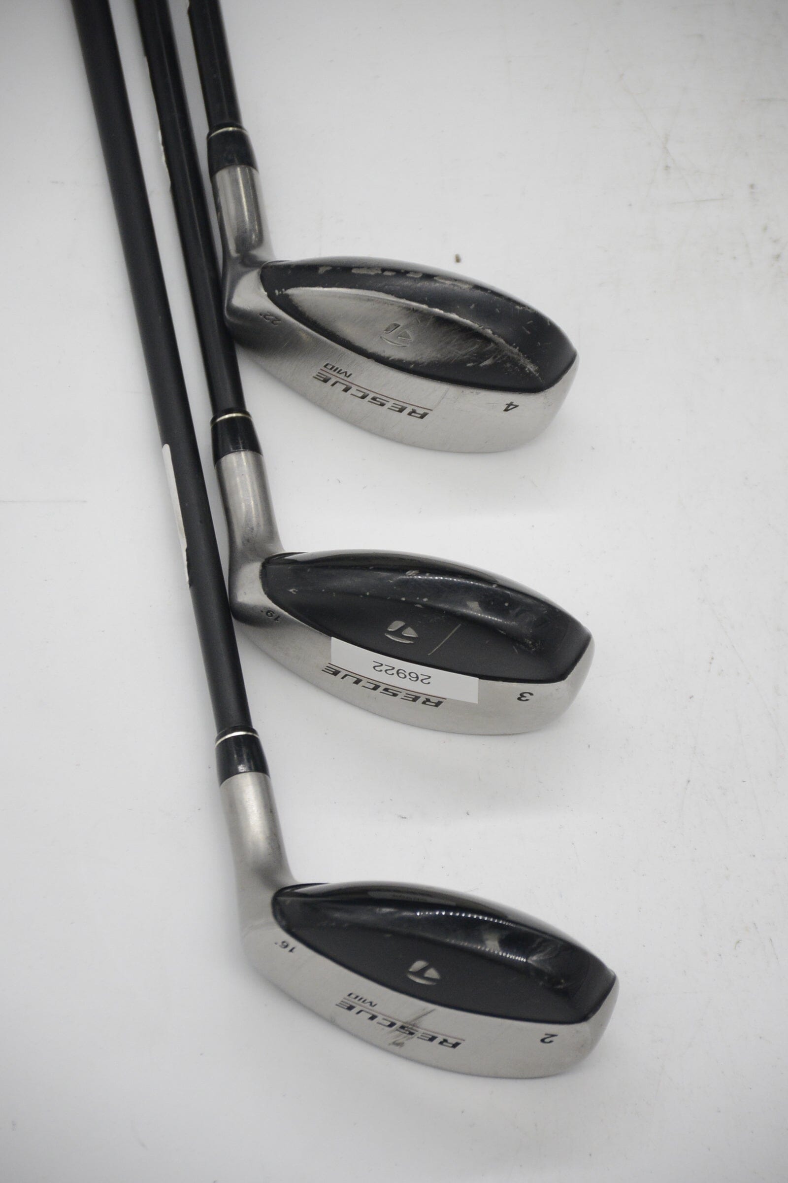 TaylorMade Rescue Mid 2H, 3H, 4H Hybrid Set S Flex Golf Clubs GolfRoots 