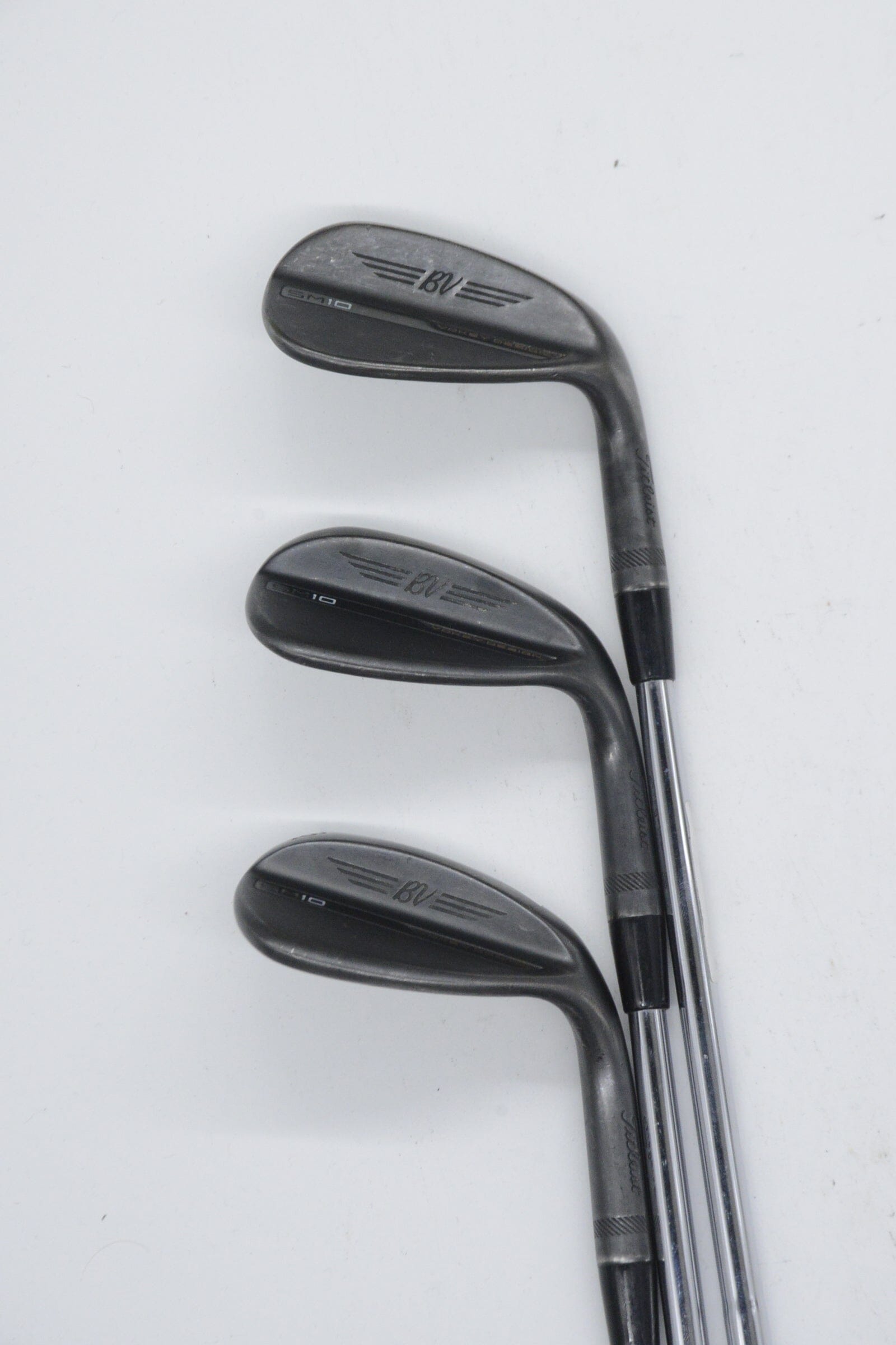 Titleist Vokey SM10 Jet Black 50, 54, 58 Degree Wedge Set S Flex